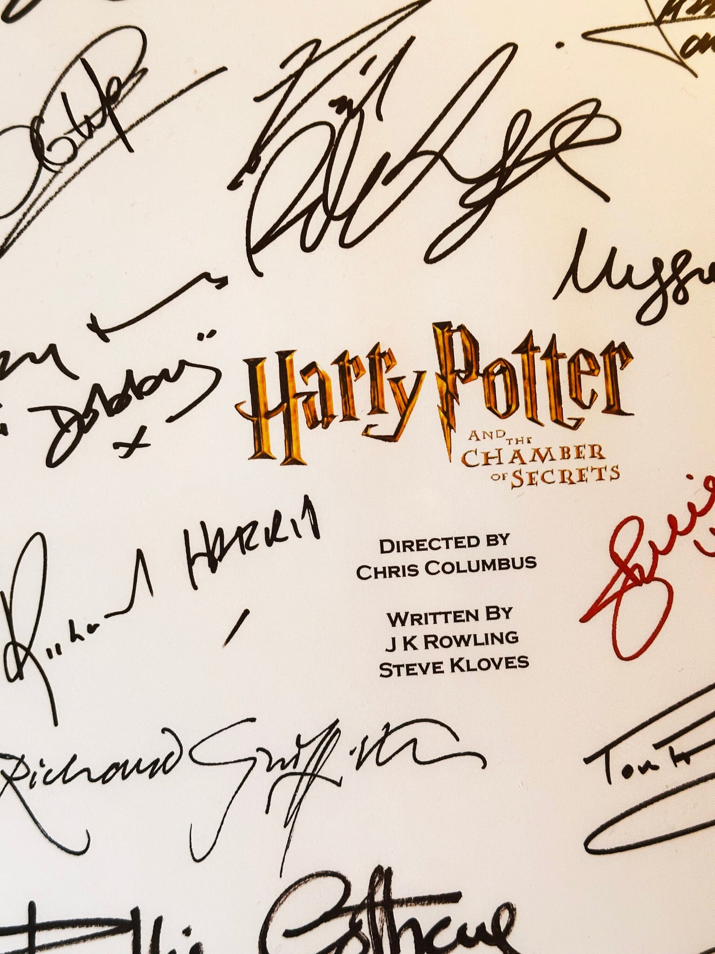 HARRY POTTER and the Chamber of Secrets Signed Movie Script, screenplay, Birthday Gift, Movie Gift, Film Script, Cinema, Present, Gift idea