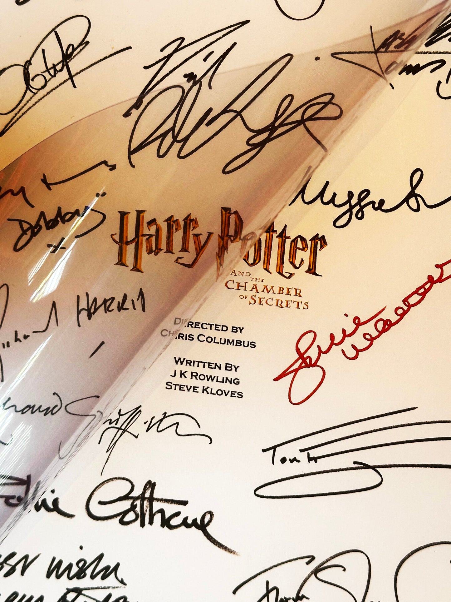 HARRY POTTER and the Chamber of Secrets Signed Movie Script, screenplay, Birthday Gift, Movie Gift, Film Script, Cinema, Present, Gift idea