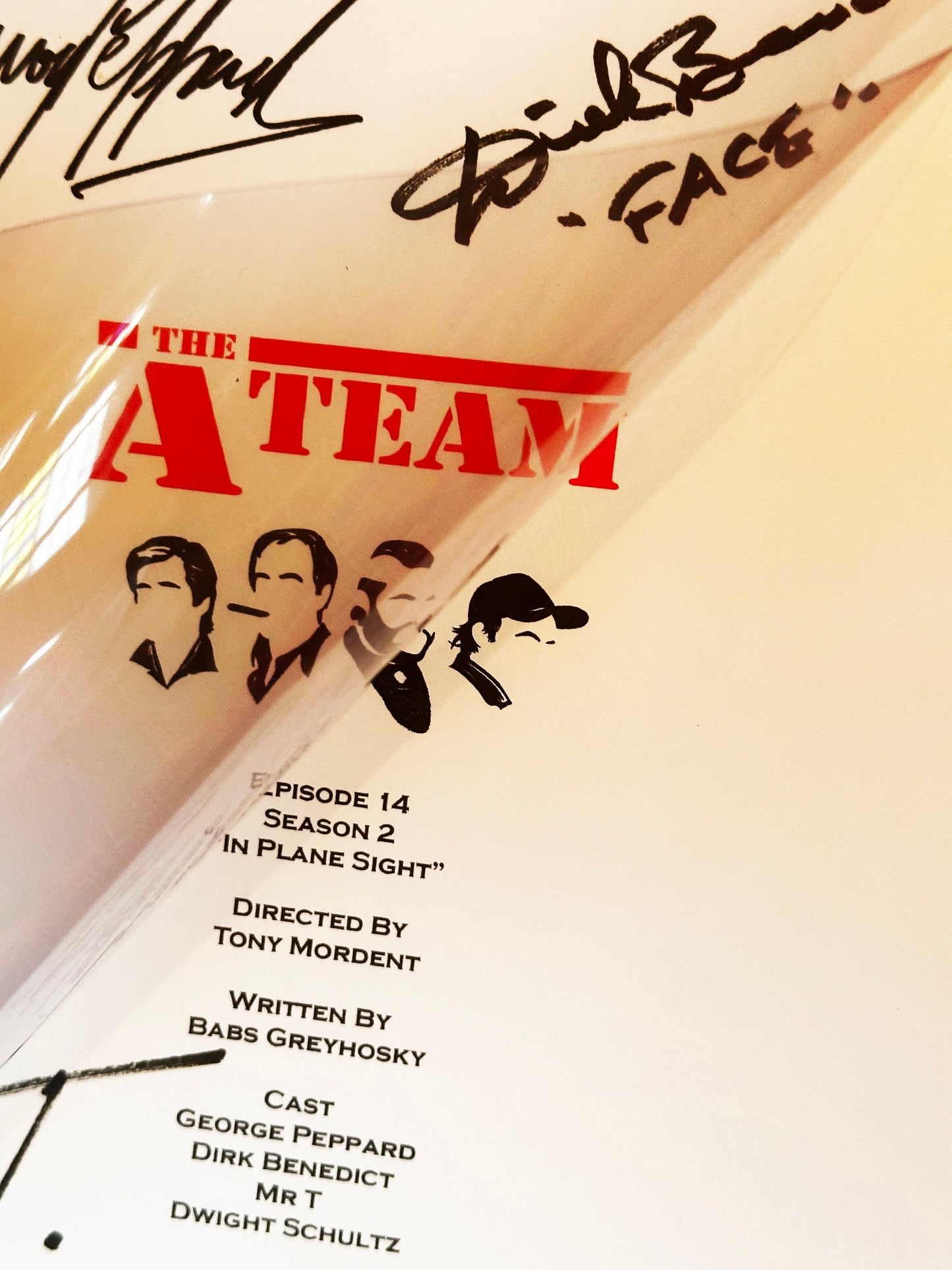 THE A-TEAM Signed Script, Movie Present, Birthday Gift, Movie Gift, Film Script, Film Present, Movies, Cinema, 1980's, retro