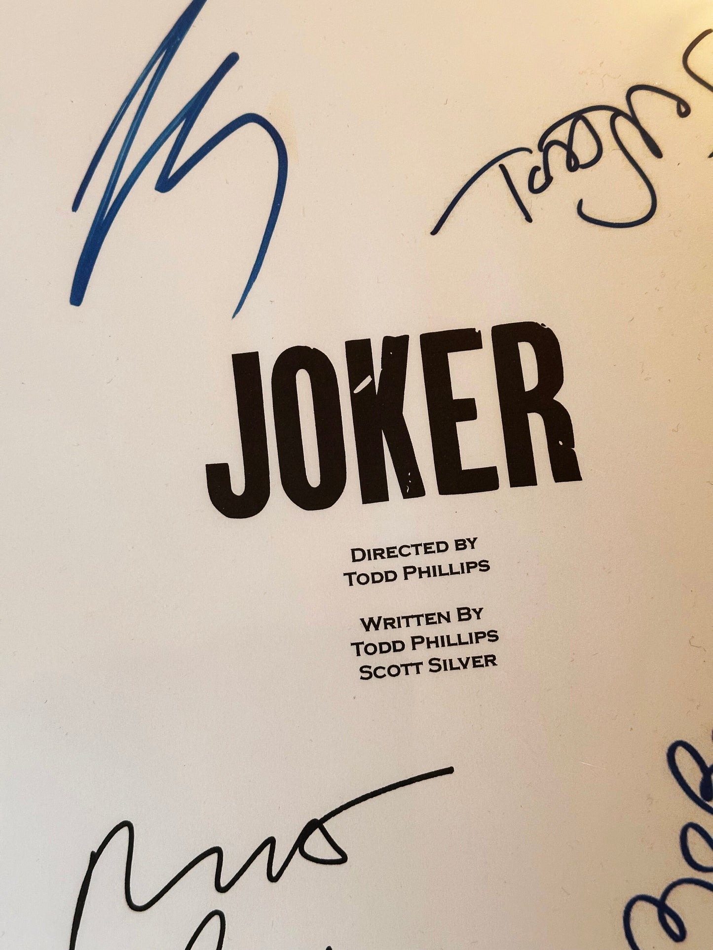 JOKER Signed Movie Script, Movie Present, Birthday Gift, Movie Gift, Film Script, Joker