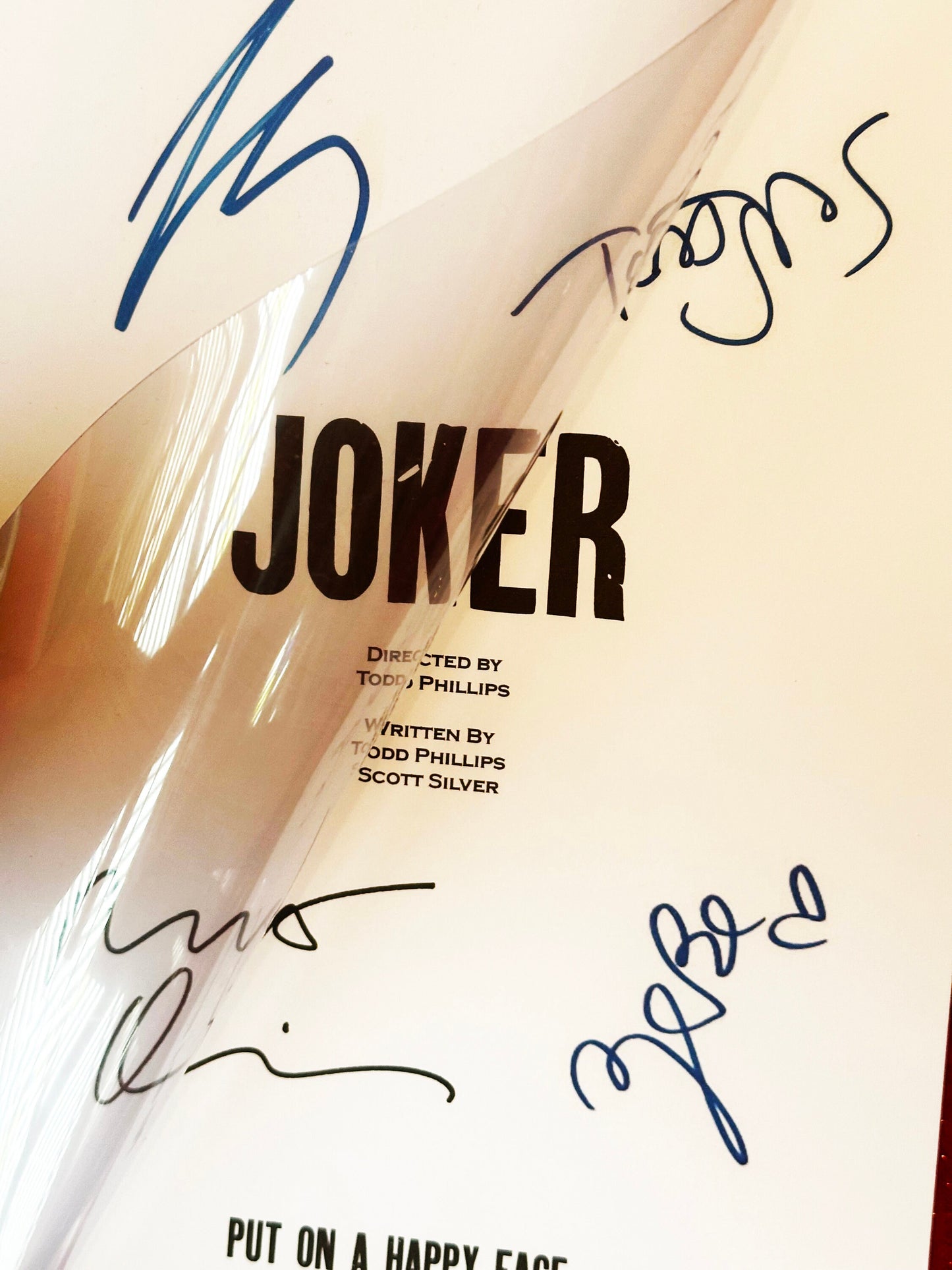 JOKER Signed Movie Script, Movie Present, Birthday Gift, Movie Gift, Film Script, Joker