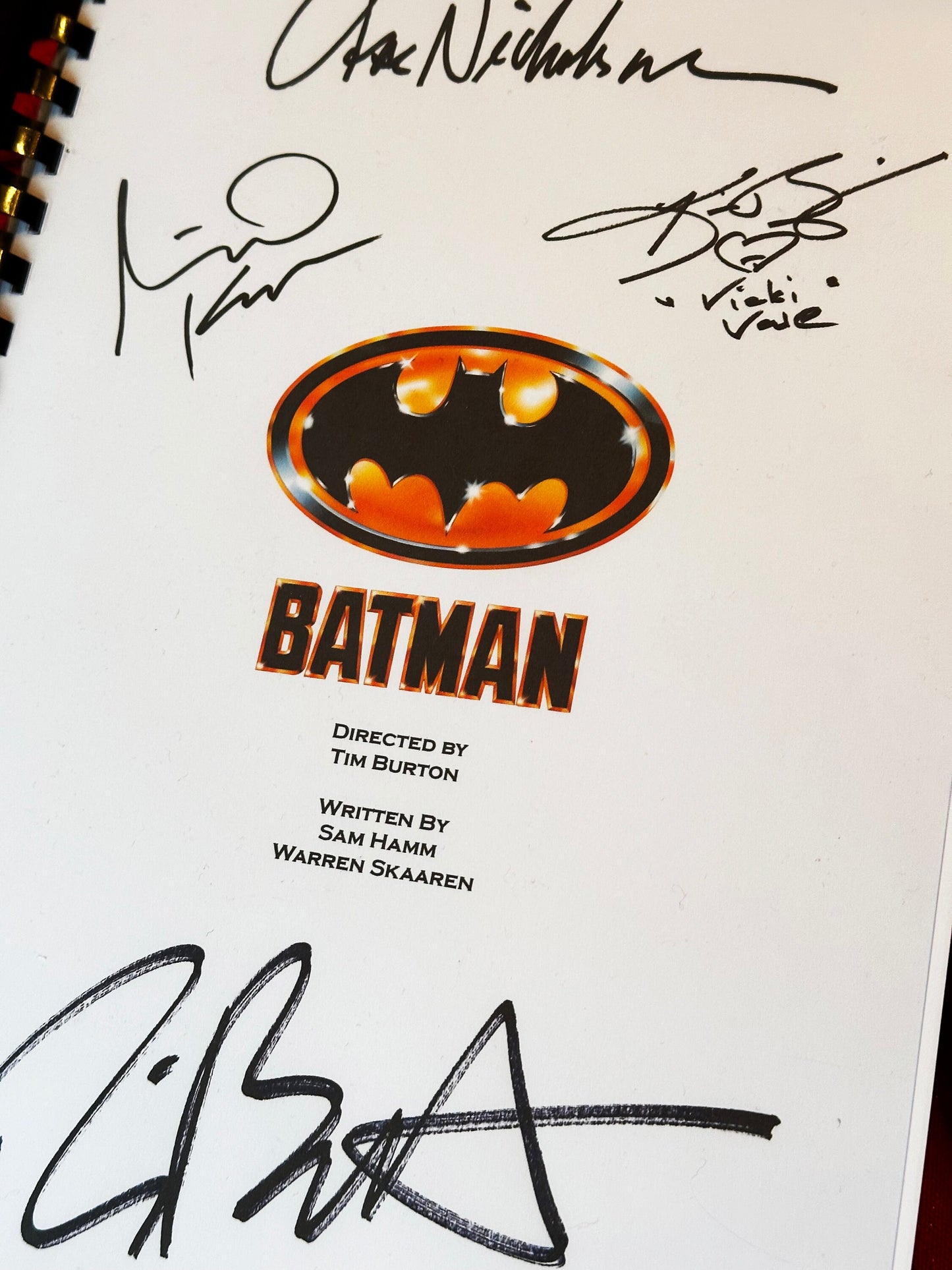 BATMAN Signed Movie Script, Movie Present, Birthday Gift, Movie Gift, Film Script,