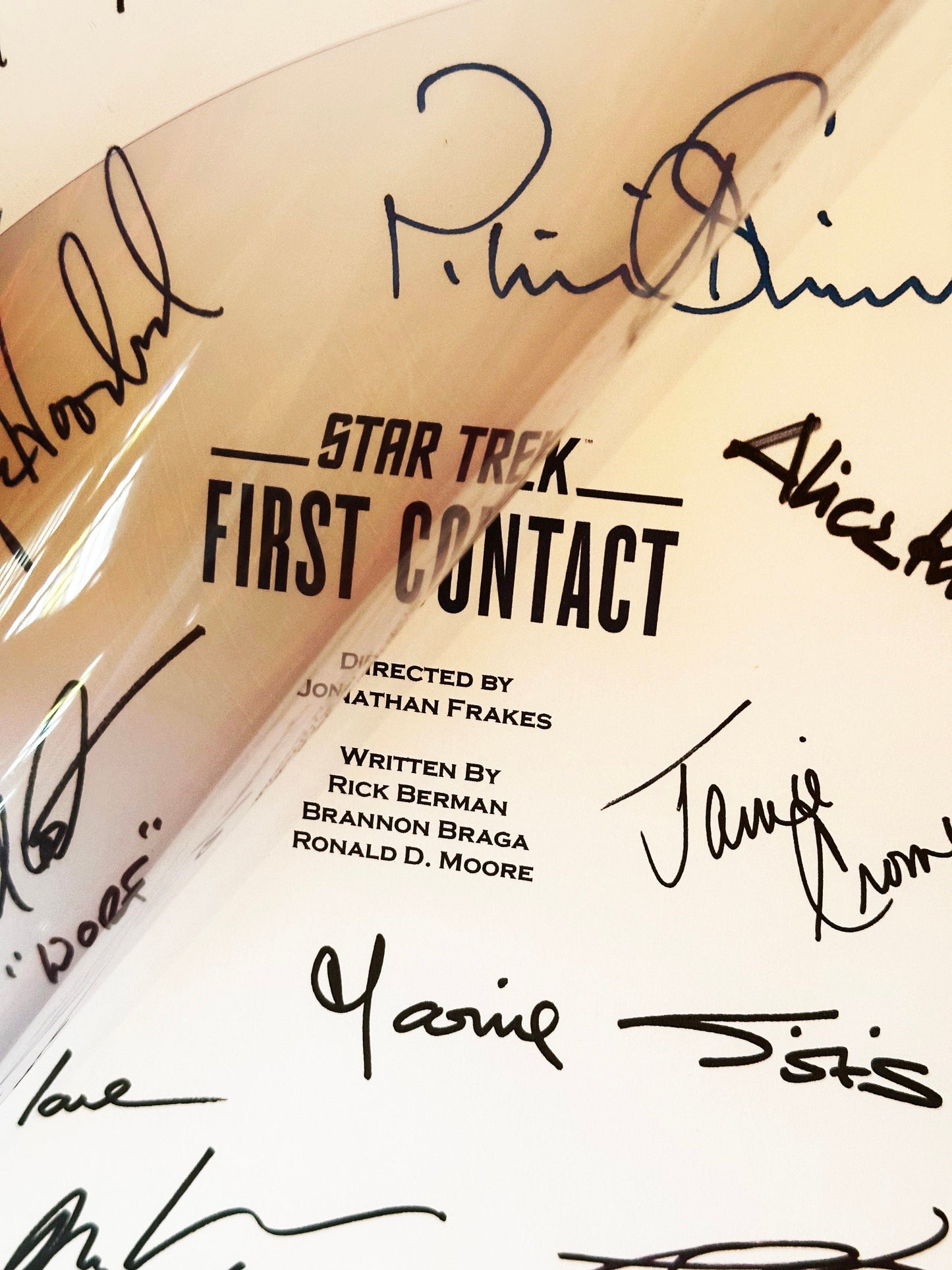 STAR TREK First Contact Signed Movie Script, Movie Present, Birthday Gift, Movie Gift, Film Script, Stocking filler