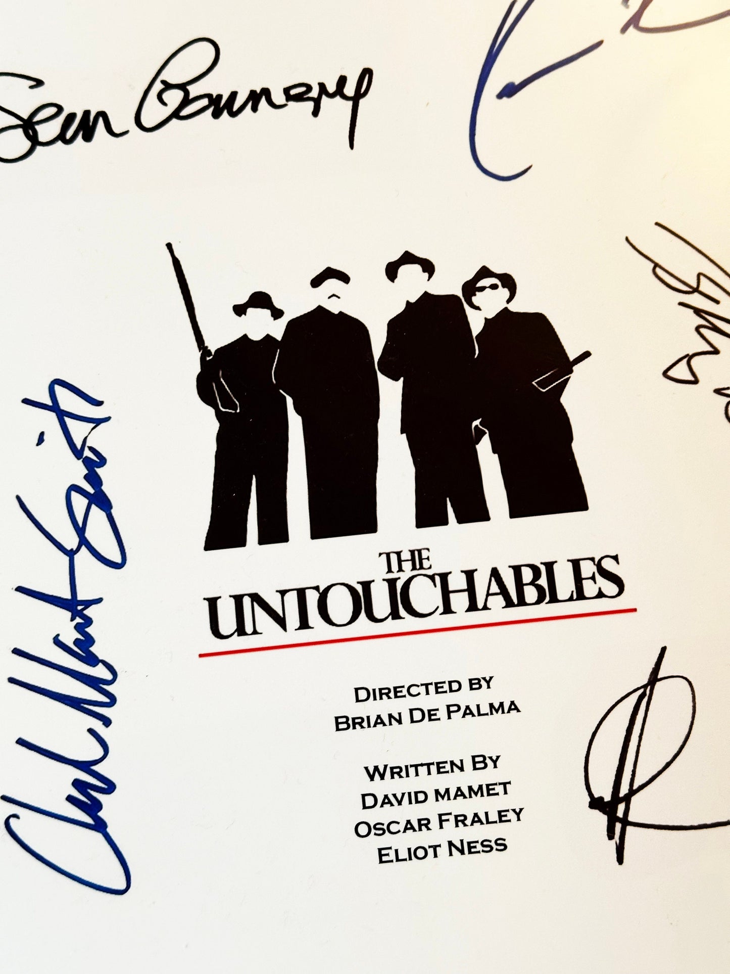 THE UNTOUCHABLES Signed Movie Script, Birthday Gift, Movie Gift, Film Script, Screenplay, Autographs