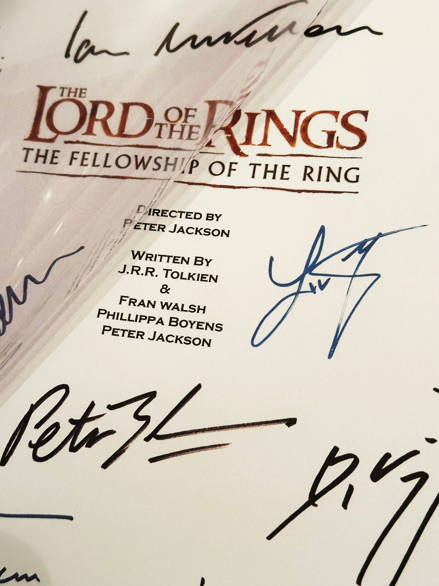 Lord Of The Rings The Fellowship of the Ring Signed Movie Script, Birthday Gift, Movie Gift, Film, Screenplay, Hobbit, Tolkien