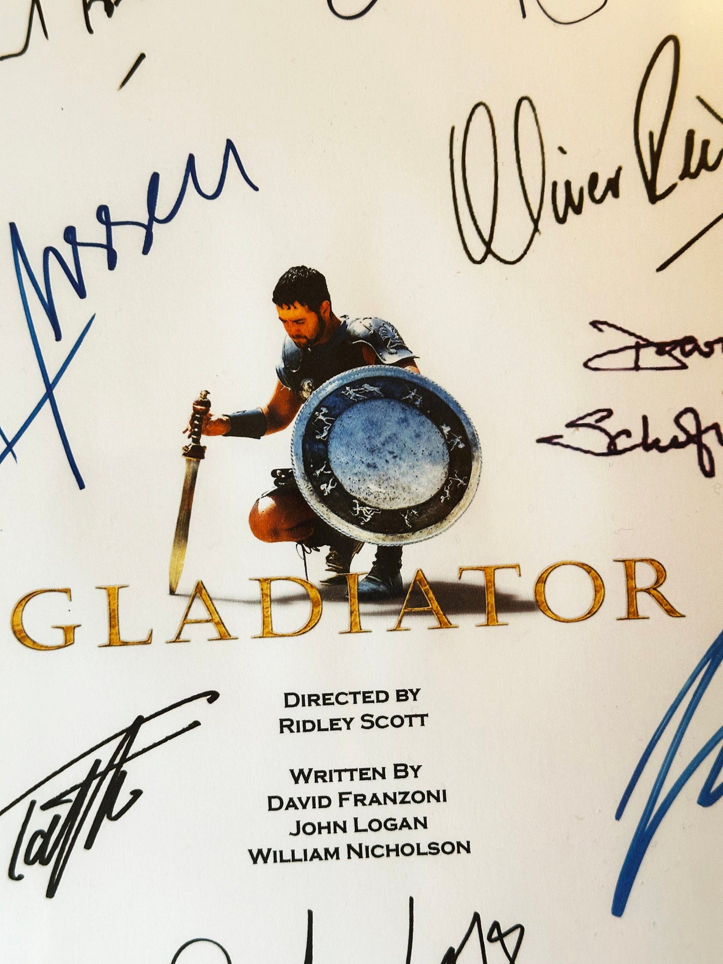 GLADIATOR Signed Movie Script, Birthday Gift, Movie Gift, Film Script, Screenplay, Autographs