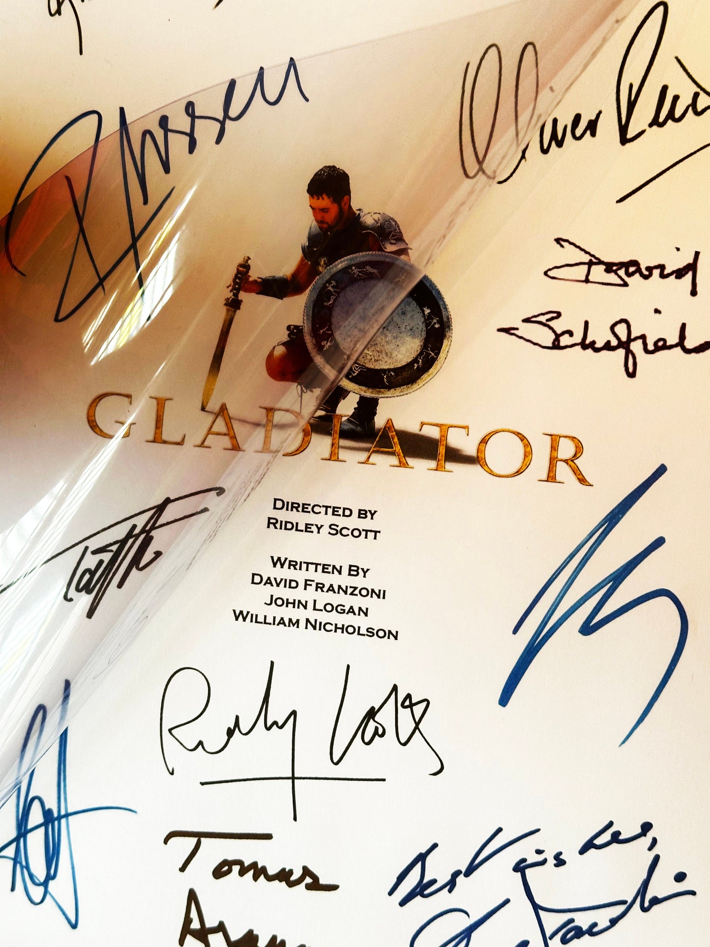 GLADIATOR Signed Movie Script, Birthday Gift, Movie Gift, Film Script, Screenplay, Autographs