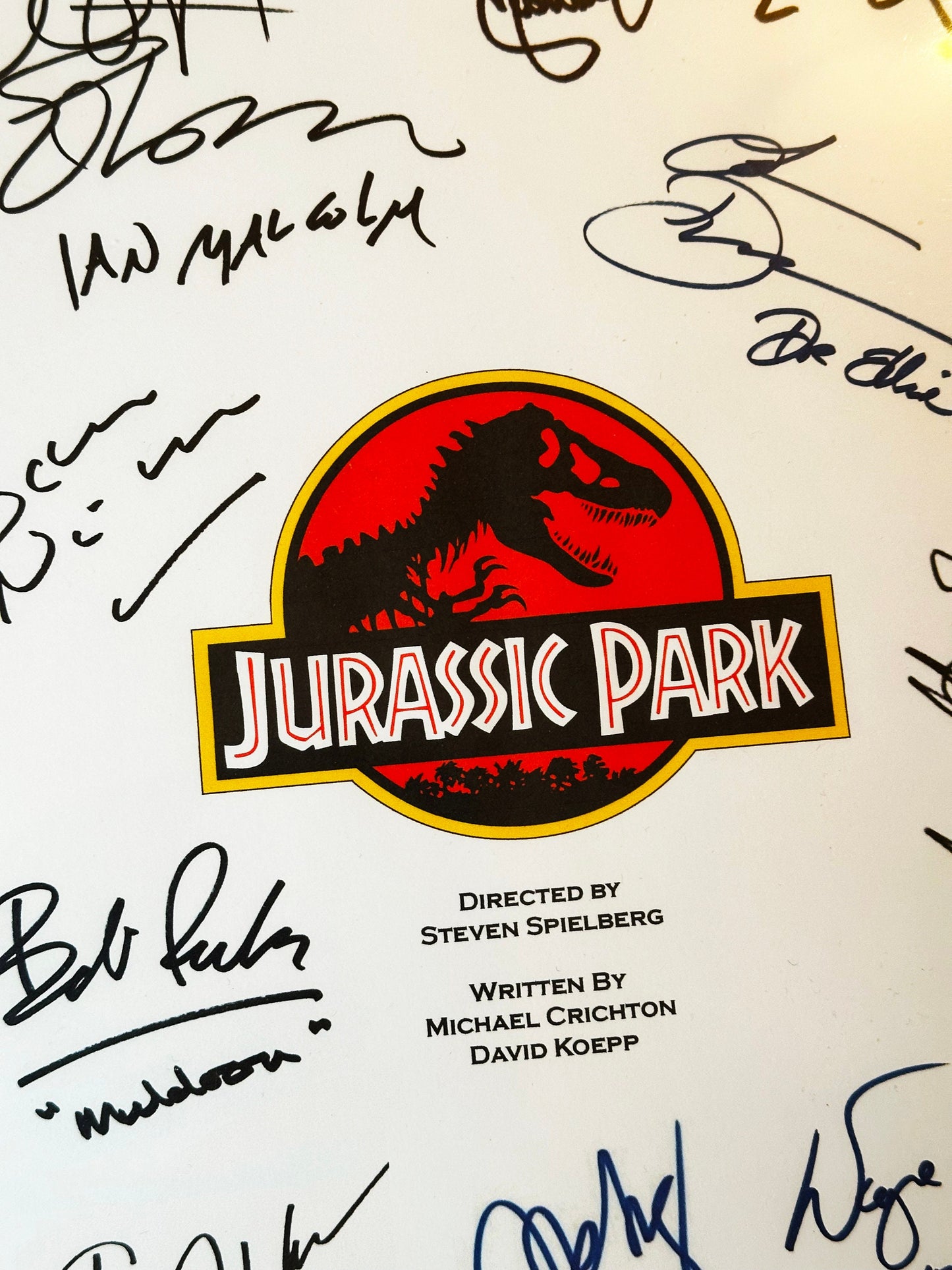 JURASSIC PARK Signed Movie Script, Birthday Gift, Movie Gift, Film Script, Screenplay, Autographs