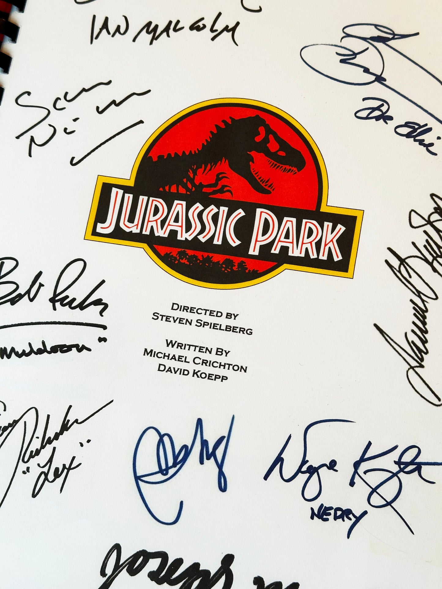 JURASSIC PARK Signed Movie Script, Birthday Gift, Movie Gift, Film Script, Screenplay, Autographs