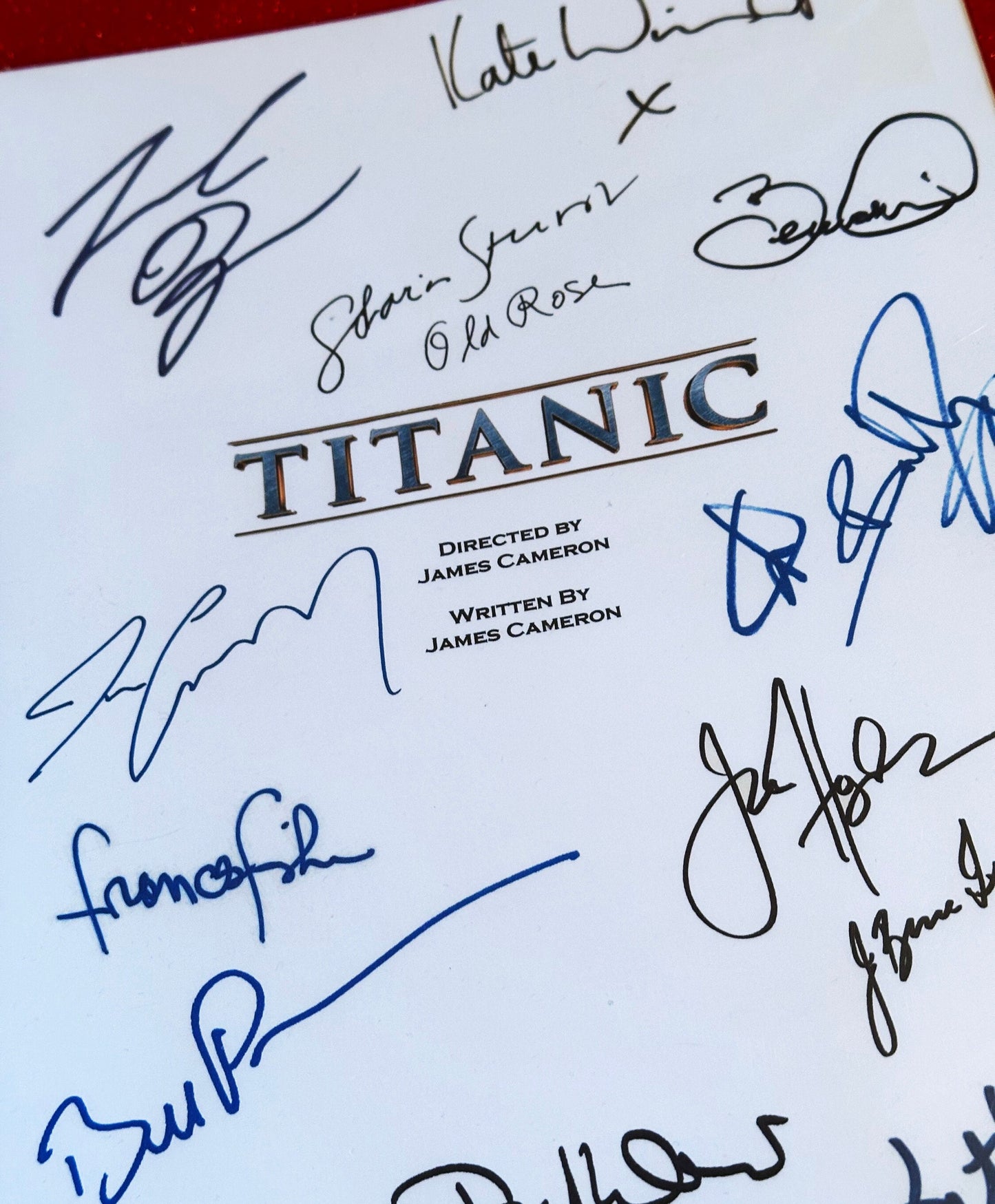 TITANIC Signed Movie Script, Valentines Present, Birthday Gift, Movie Gift, Film Script, Valentine gift, Autograph, Autographs