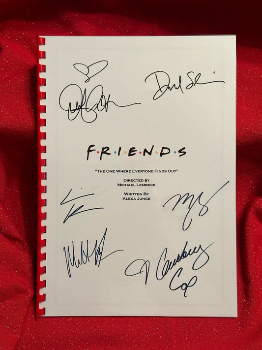 FRIENDS Signed Script, Valentines Present, Birthday Gift, Movie Gift, Film Script, Film Present, Movies, Cinema