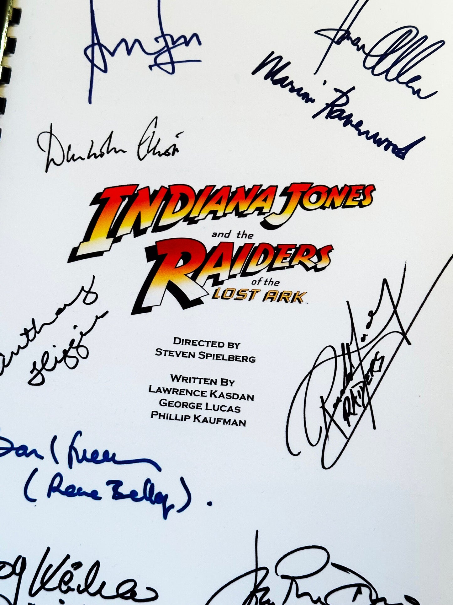 INDIANA JONES Raiders Of The Lost Ark Signed Movie Script, Birthday Gift, Movie Gift, Film Script, Screenplay, Autographs, Harrison Ford