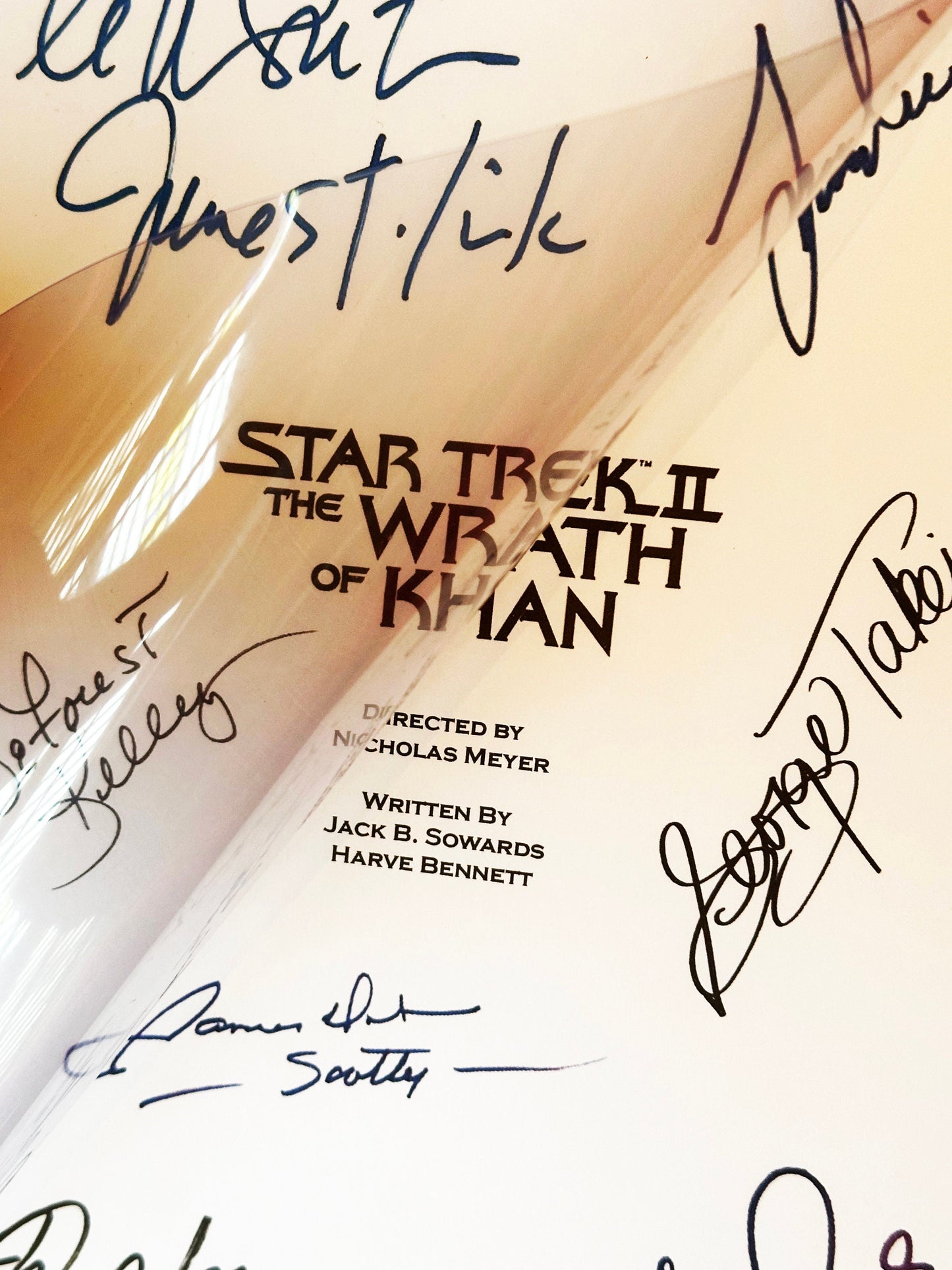 STAR TREK The Wrath of Khan Signed Movie Script, Kirk, Spock, Movie Present, Birthday Gift, Movie Gift, Film Script, Cinema