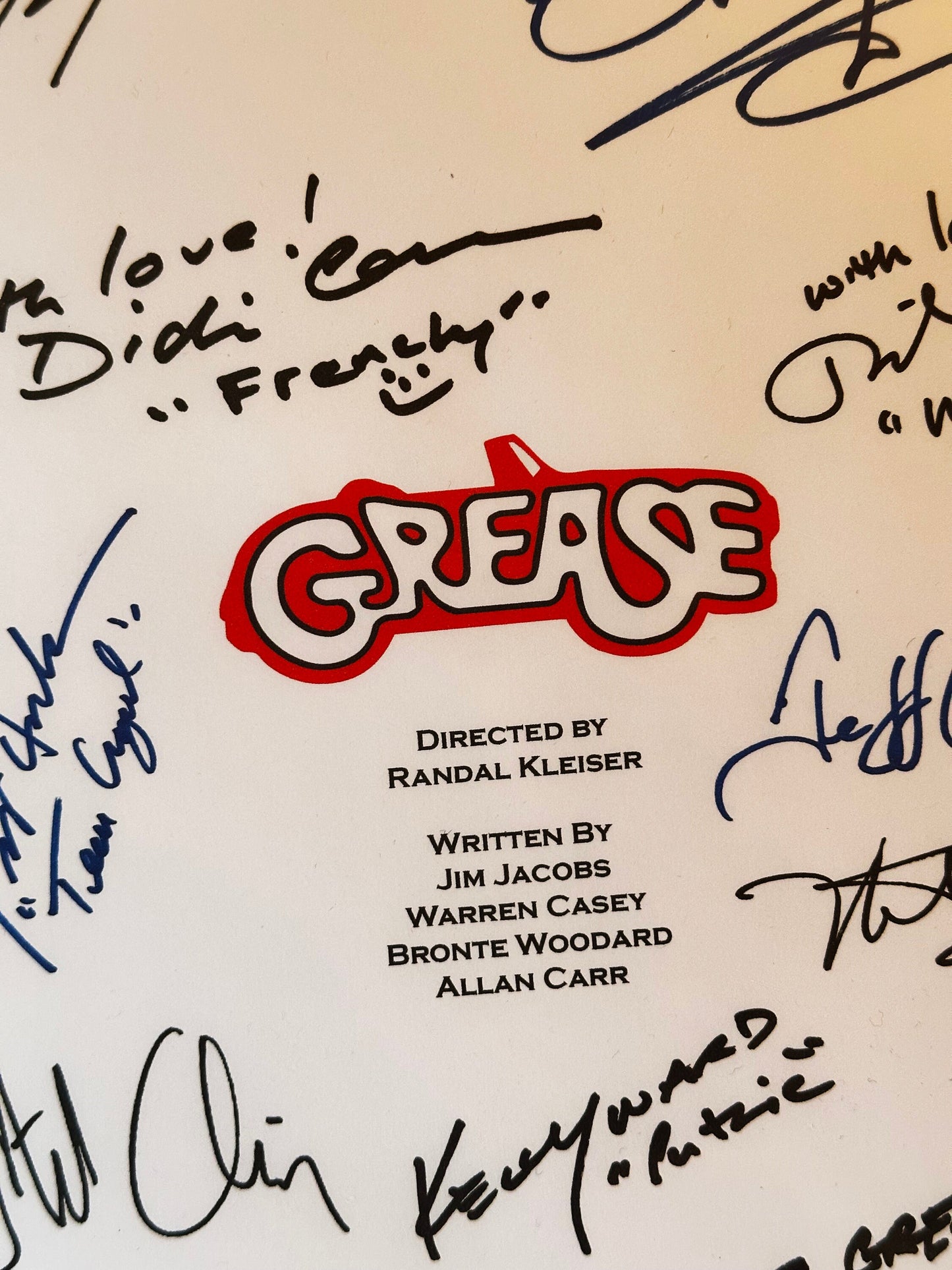 GREASE Signed Movie Script, Valentines Present, Birthday Gift, Movie Gift, Film Script, Valentine gift, Autograph, Autographs