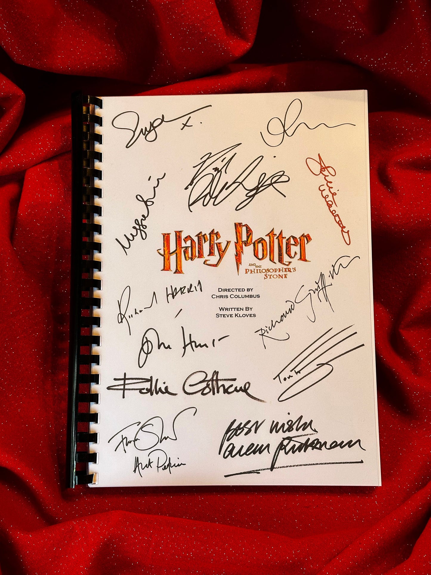 HARRY POTTER Philosophers Stone Signed Movie Script, Movie Present, Birthday Gift, Movie Gift, Film Script, Stocking filler