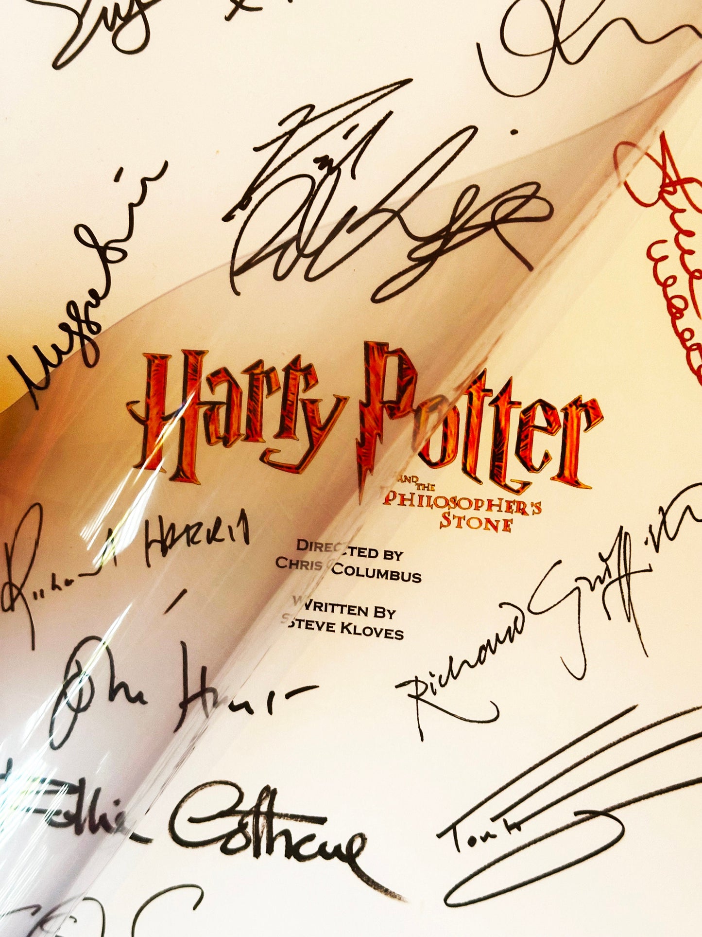 HARRY POTTER Philosophers Stone Signed Movie Script, Movie Present, Birthday Gift, Movie Gift, Film Script, Stocking filler