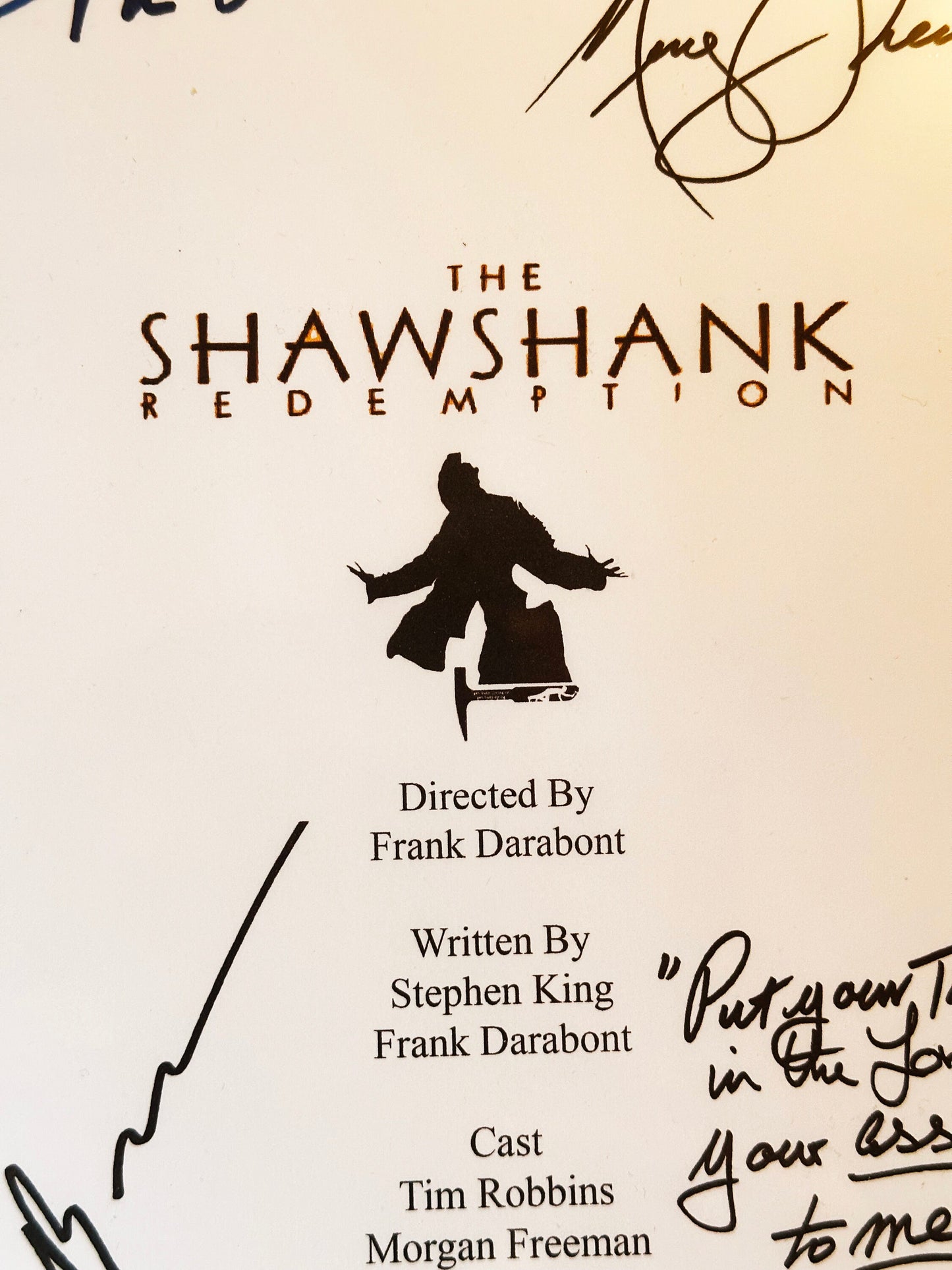 SHAWSHANK REDEMPTION Signed Movie Script, Movie Present, Birthday Gift, Movie Gift, Film Script, Film Present, Movies,