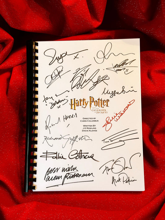 HARRY POTTER and the Chamber of Secrets Signed Movie Script, screenplay, Birthday Gift, Movie Gift, Film Script, Cinema, Present, Gift idea