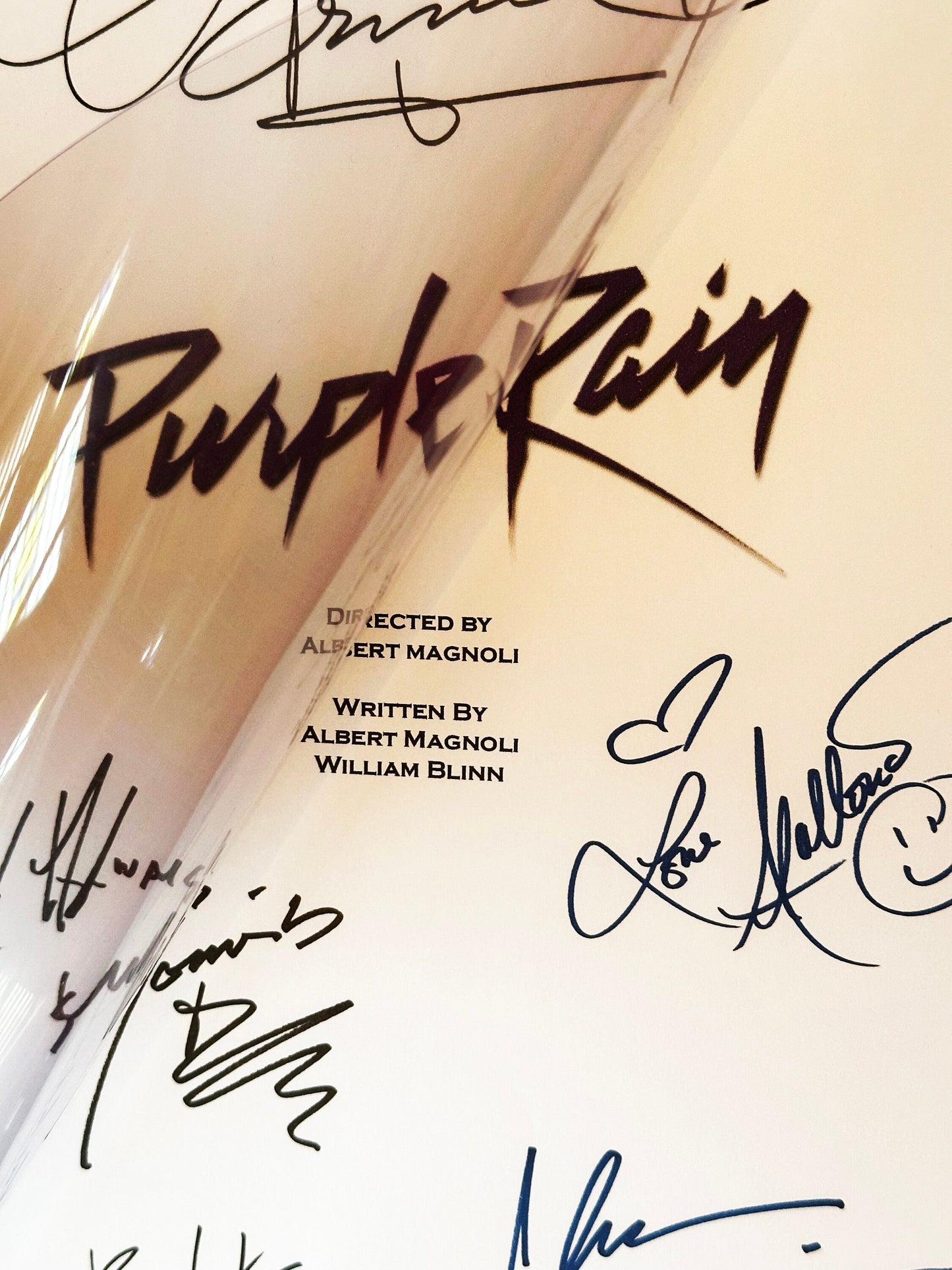 PURPLE RAIN Signed Movie Script, Screenplay, Prince, Present, Birthday Gift, Movie Gift, Film Script,