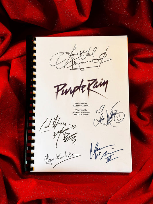 PURPLE RAIN Signed Movie Script, Screenplay, Prince, Present, Birthday Gift, Movie Gift, Film Script,