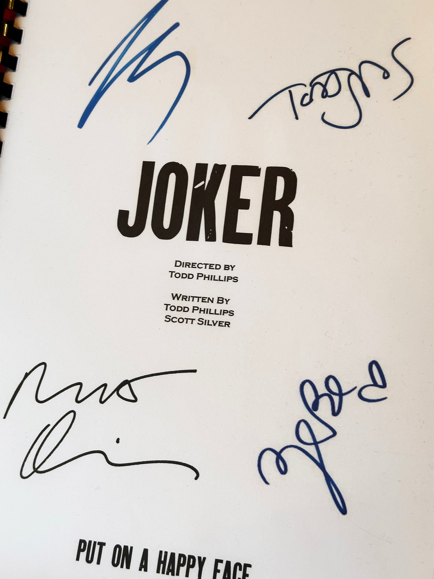 JOKER Signed Movie Script, Movie Present, Birthday Gift, Movie Gift, Film Script, Joker