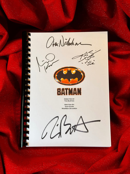 BATMAN Signed Movie Script, Movie Present, Birthday Gift, Movie Gift, Film Script,