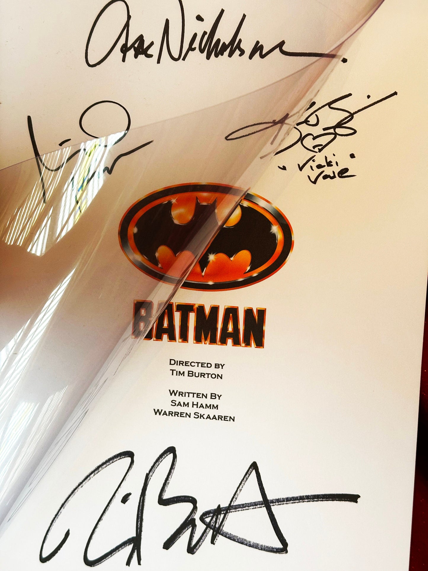 BATMAN Signed Movie Script, Movie Present, Birthday Gift, Movie Gift, Film Script,