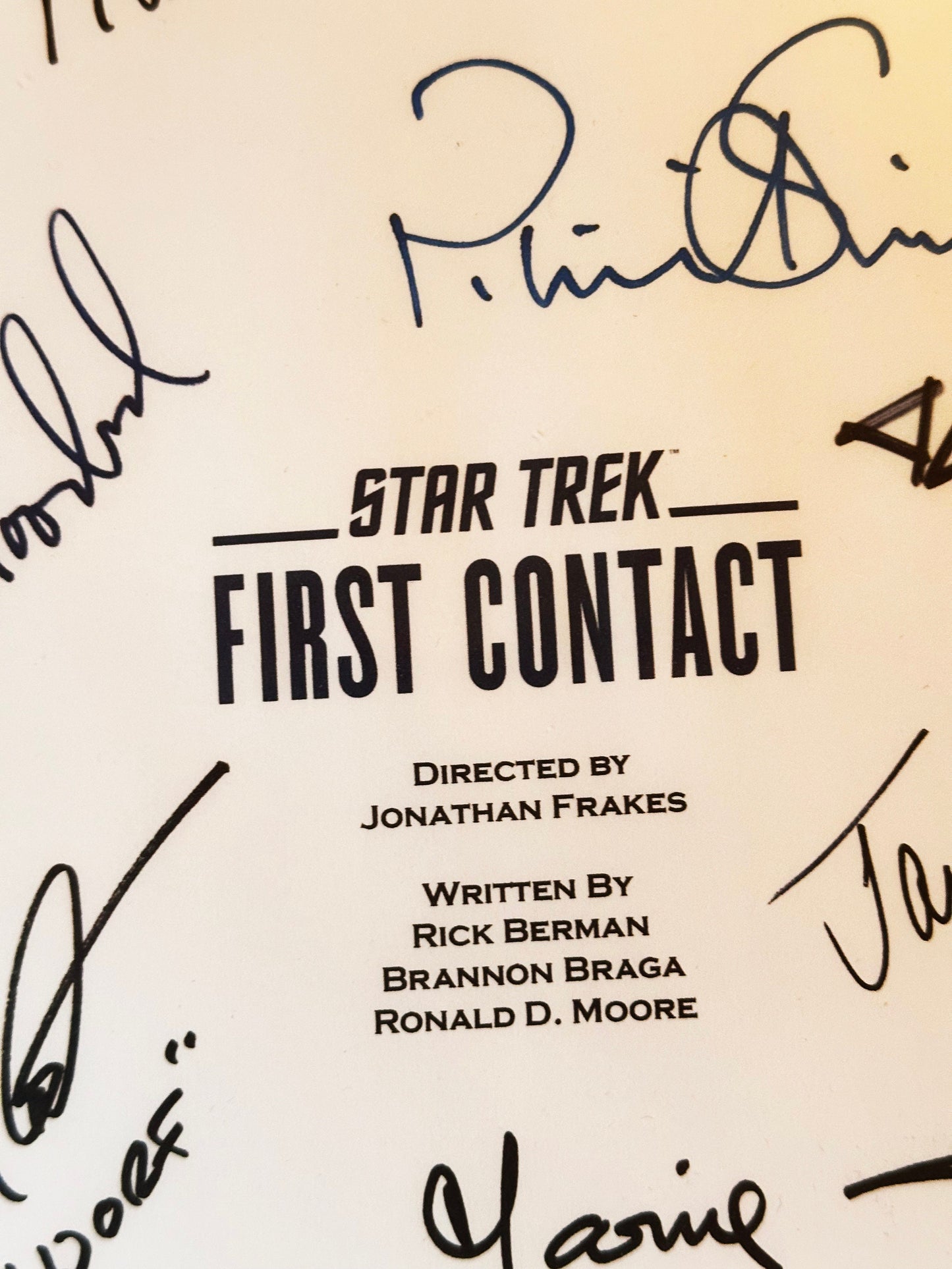 STAR TREK First Contact Signed Movie Script, Movie Present, Birthday Gift, Movie Gift, Film Script, Stocking filler