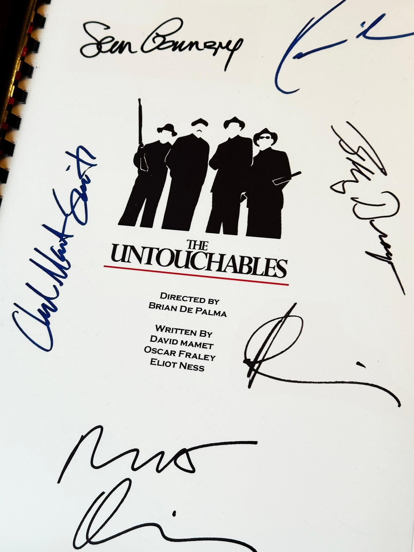 THE UNTOUCHABLES Signed Movie Script, Birthday Gift, Movie Gift, Film Script, Screenplay, Autographs