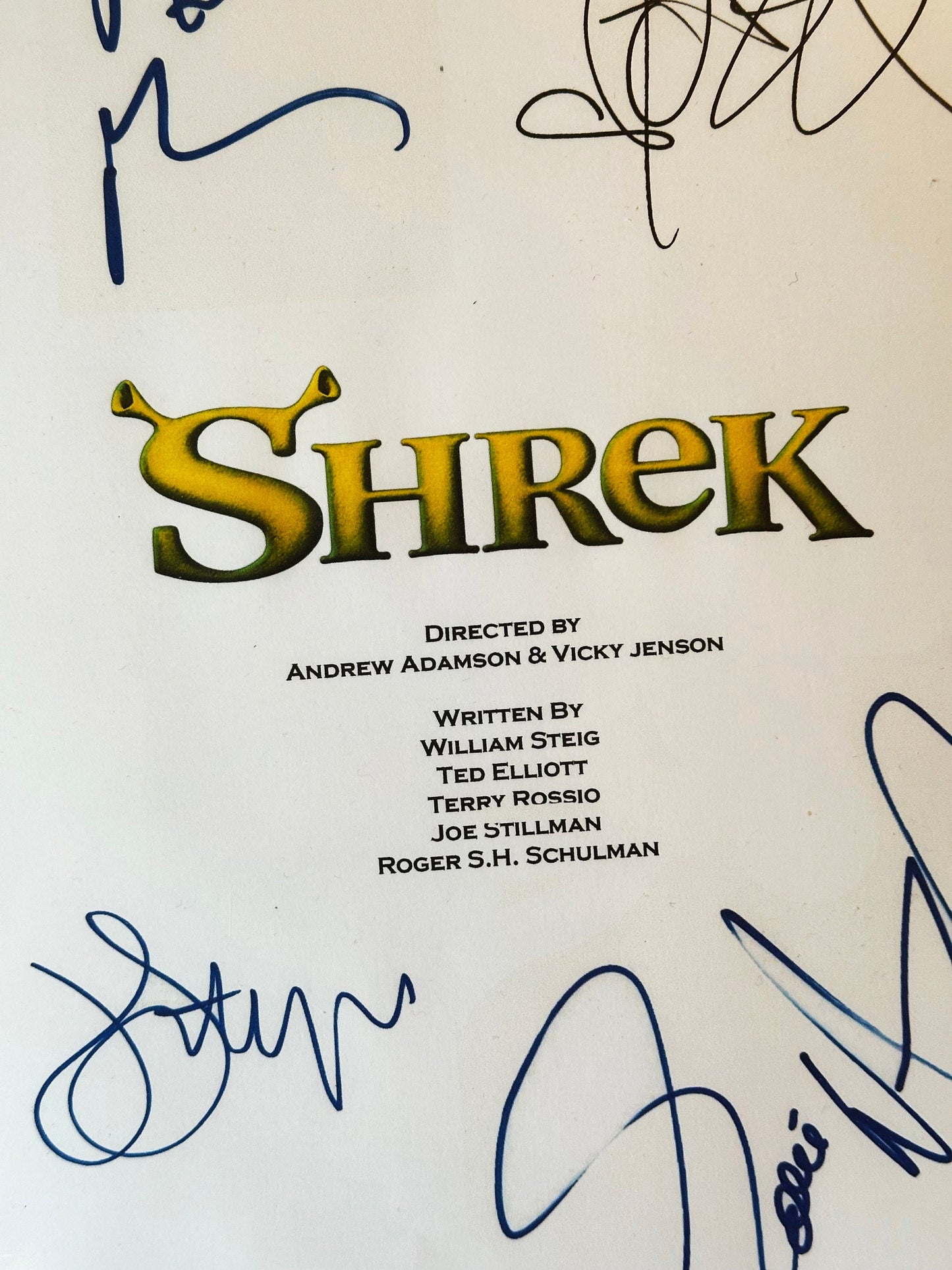 SHREK Signed Movie Script, Birthday Gift, Movie Gift, Film Script, Screenplay, Autographs