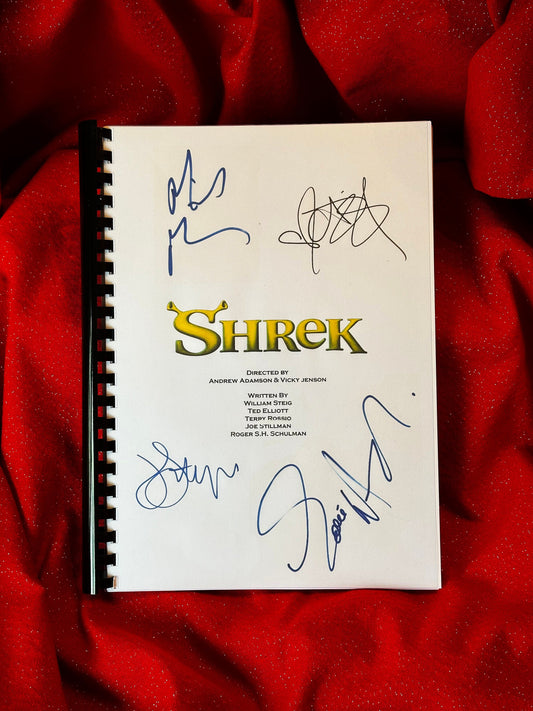 SHREK Signed Movie Script, Birthday Gift, Movie Gift, Film Script, Screenplay, Autographs