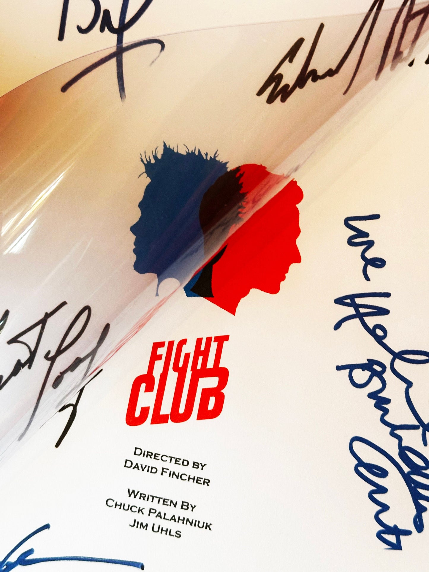 FIGHT CLUB Signed Movie Script, Birthday Gift, Movie Gift, Film Script, Screenplay, Autographs, Cinema, Movies, Movie, Film, Brad Pitt