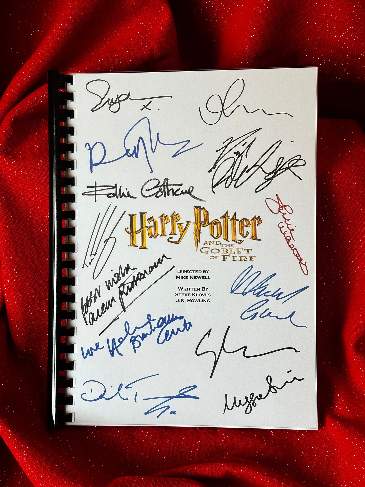 HARRY POTTER, Goblet Of Fire, Signed Movie Script, Movie Present, Birthday Gift, Movie Gift, Film Script,