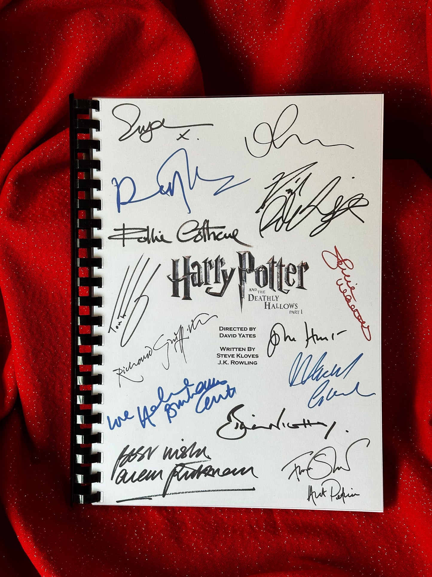 HARRY POTTER Deathly Hallows Part 1, Signed Movie Script, Movie Present, Birthday Gift, Movie Gift, Film Script,