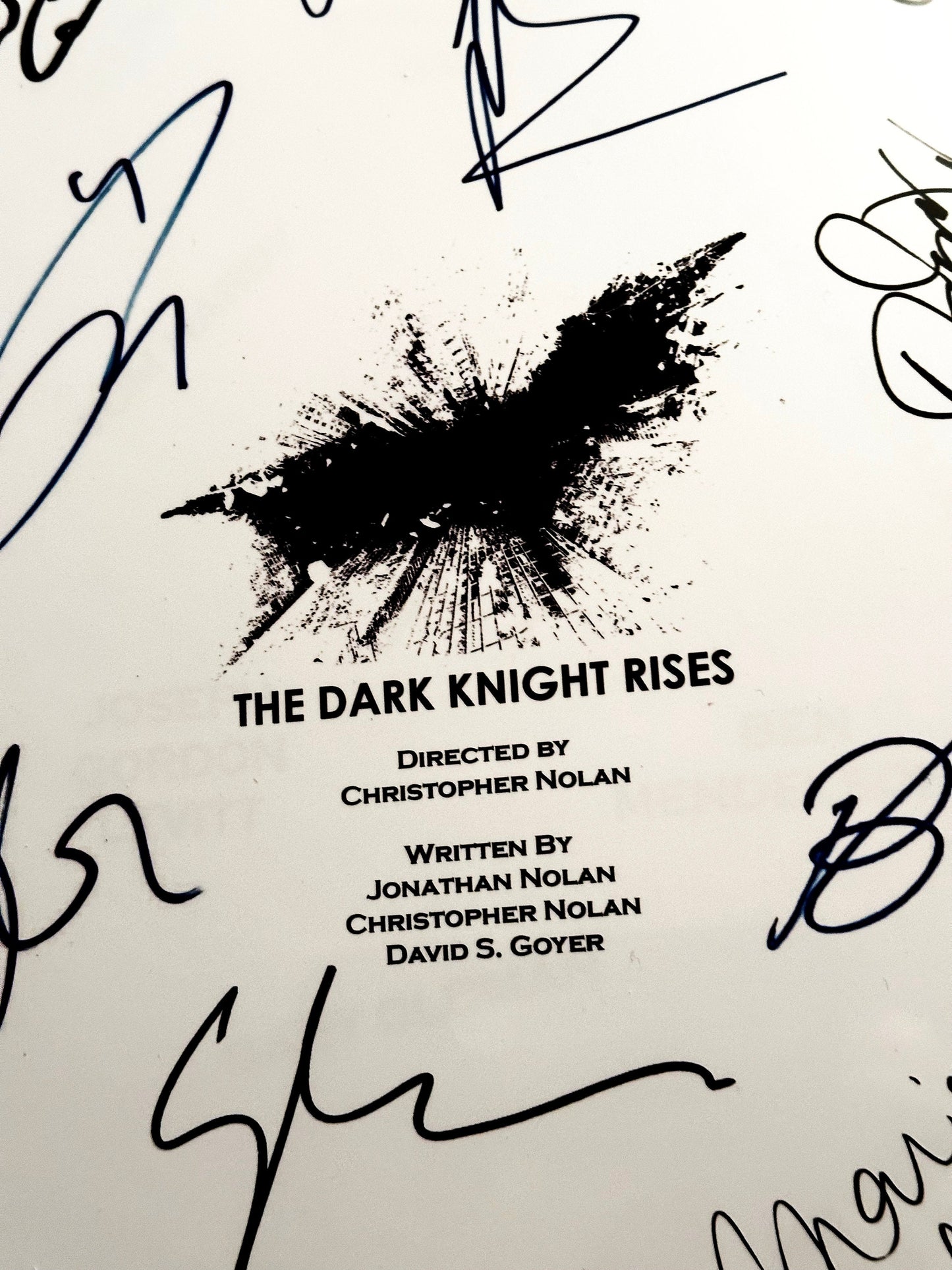 DARK KNIGHT RISES Signed Movie Script, Batman, Birthday Gift, Movie Gift, Film Script, Autographs, Cinema, Gift, Present