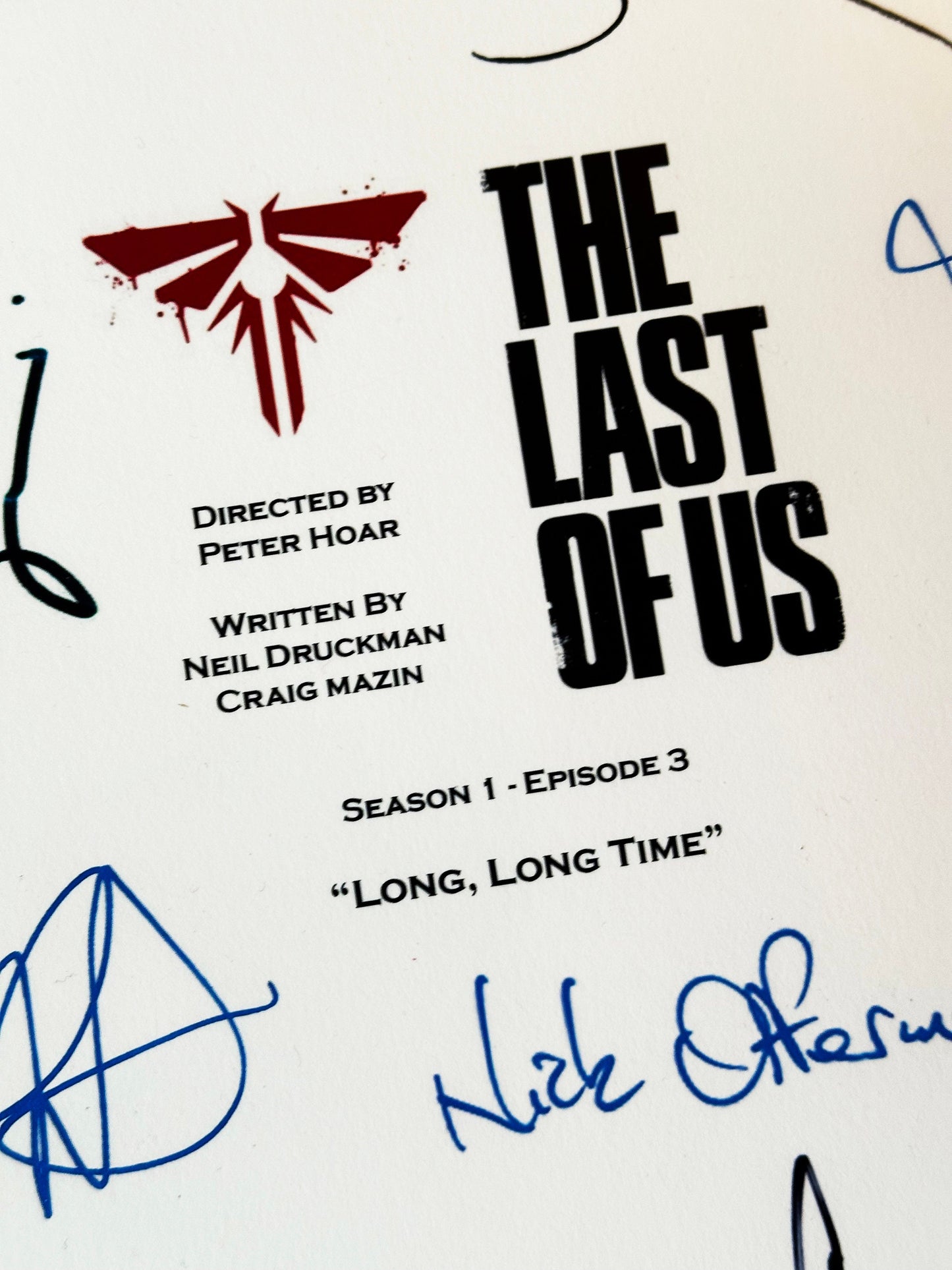 The Last Of Us Signed Movie Script, Birthday Gift, Movie Gift, Film Script, Screenplay, Autographs, Present