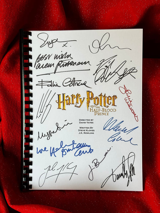 HARRY POTTER Half Blood Prince Signed Movie Script, Movie Present, Birthday Gift, Movie Gift, Film Script,