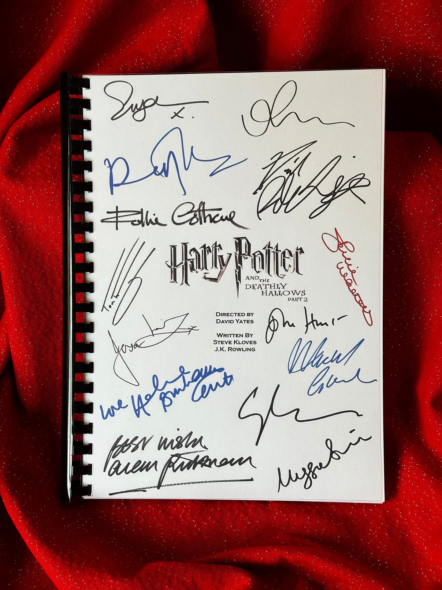 HARRY POTTER Deathly Hallows Part 2, Signed Movie Script, Movie Present, Birthday Gift, Movie Gift, Film Script,