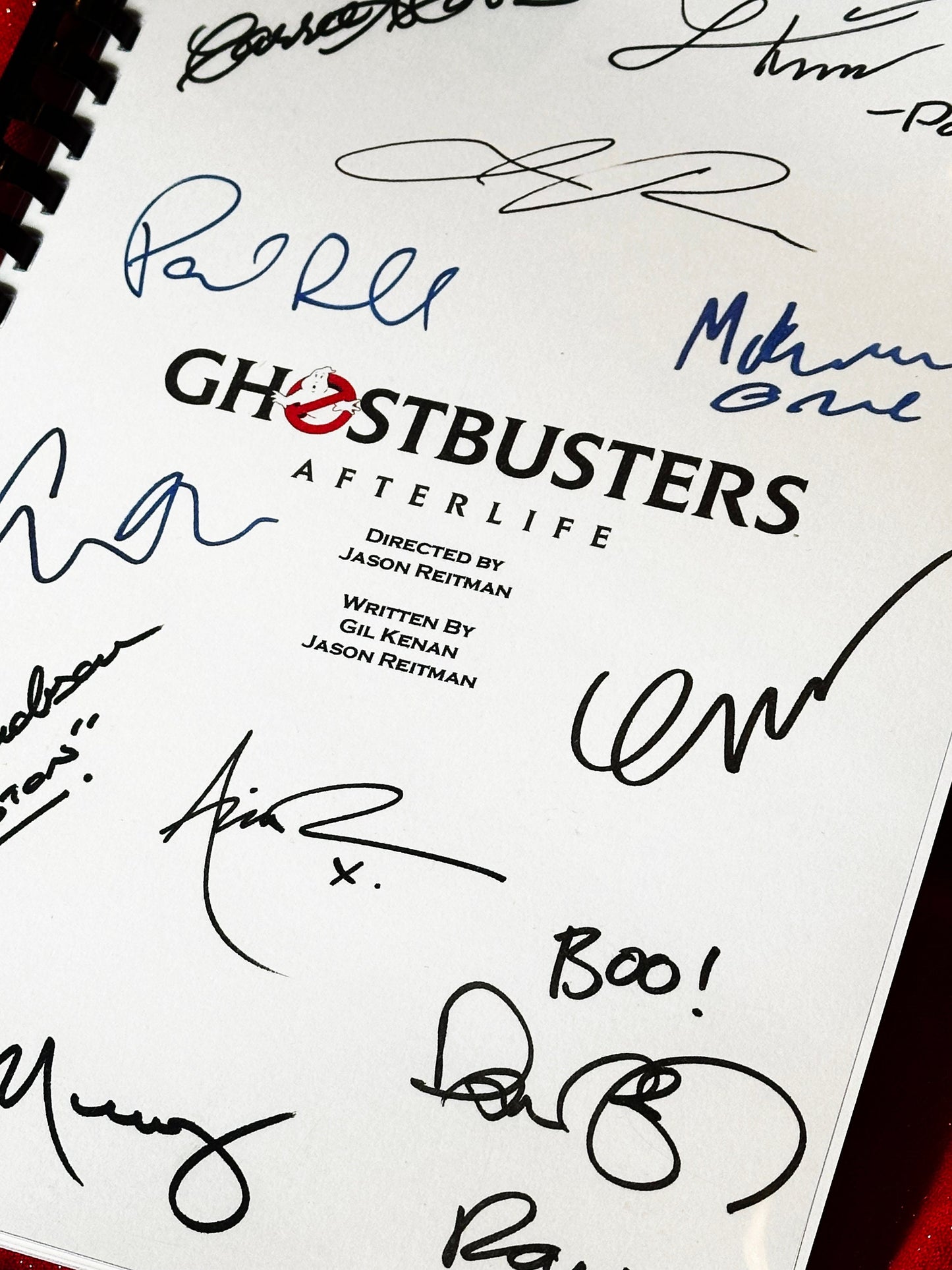 GHOSTBUSTERS AFTERLIFE Signed Movie Script, Present, Birthday Gift, Movie Gift, Film Script, Film Present, Movies, Cinema, GHOSTBUSTERS