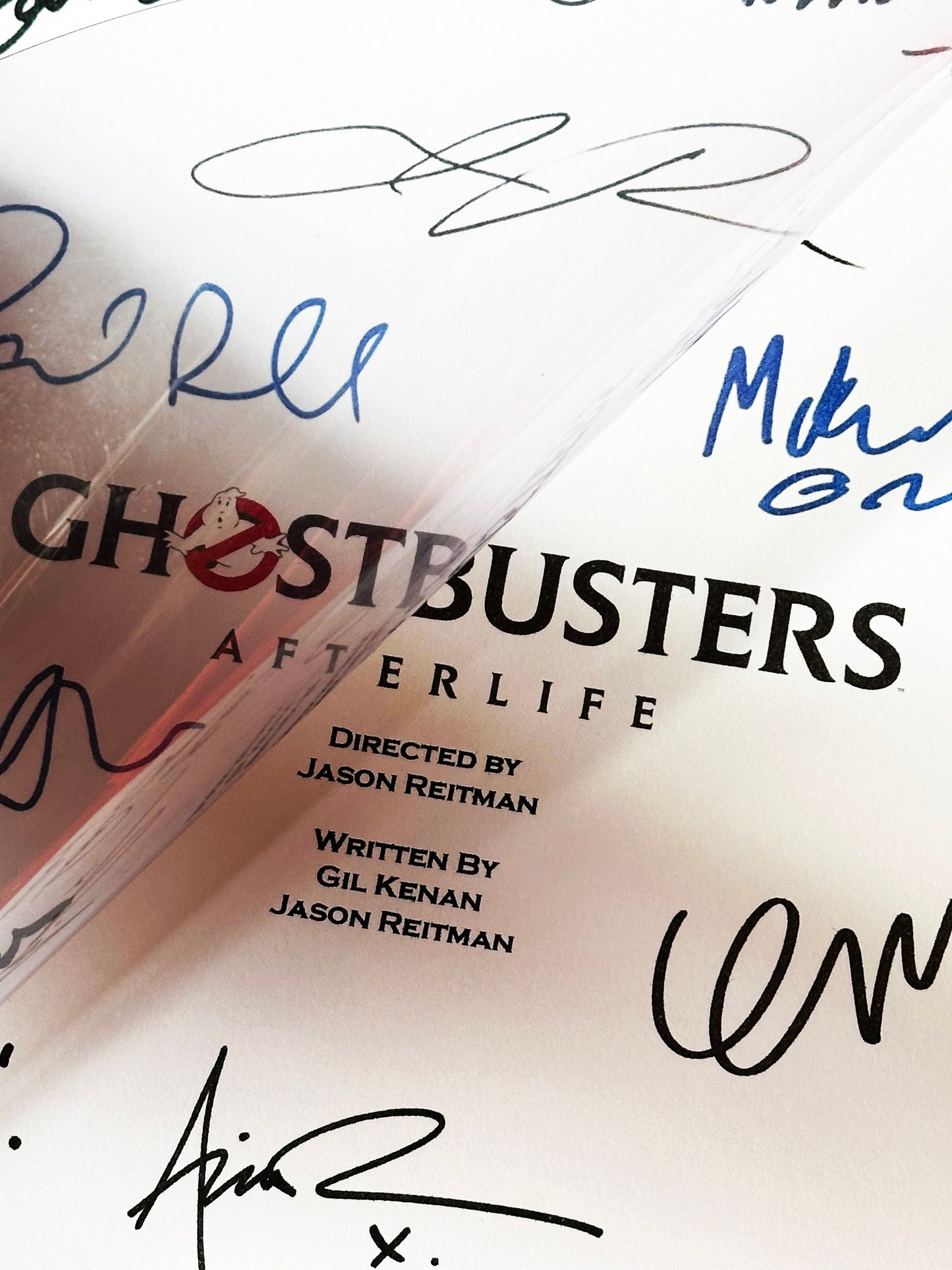 GHOSTBUSTERS AFTERLIFE Signed Movie Script, Present, Birthday Gift, Movie Gift, Film Script, Film Present, Movies, Cinema, GHOSTBUSTERS