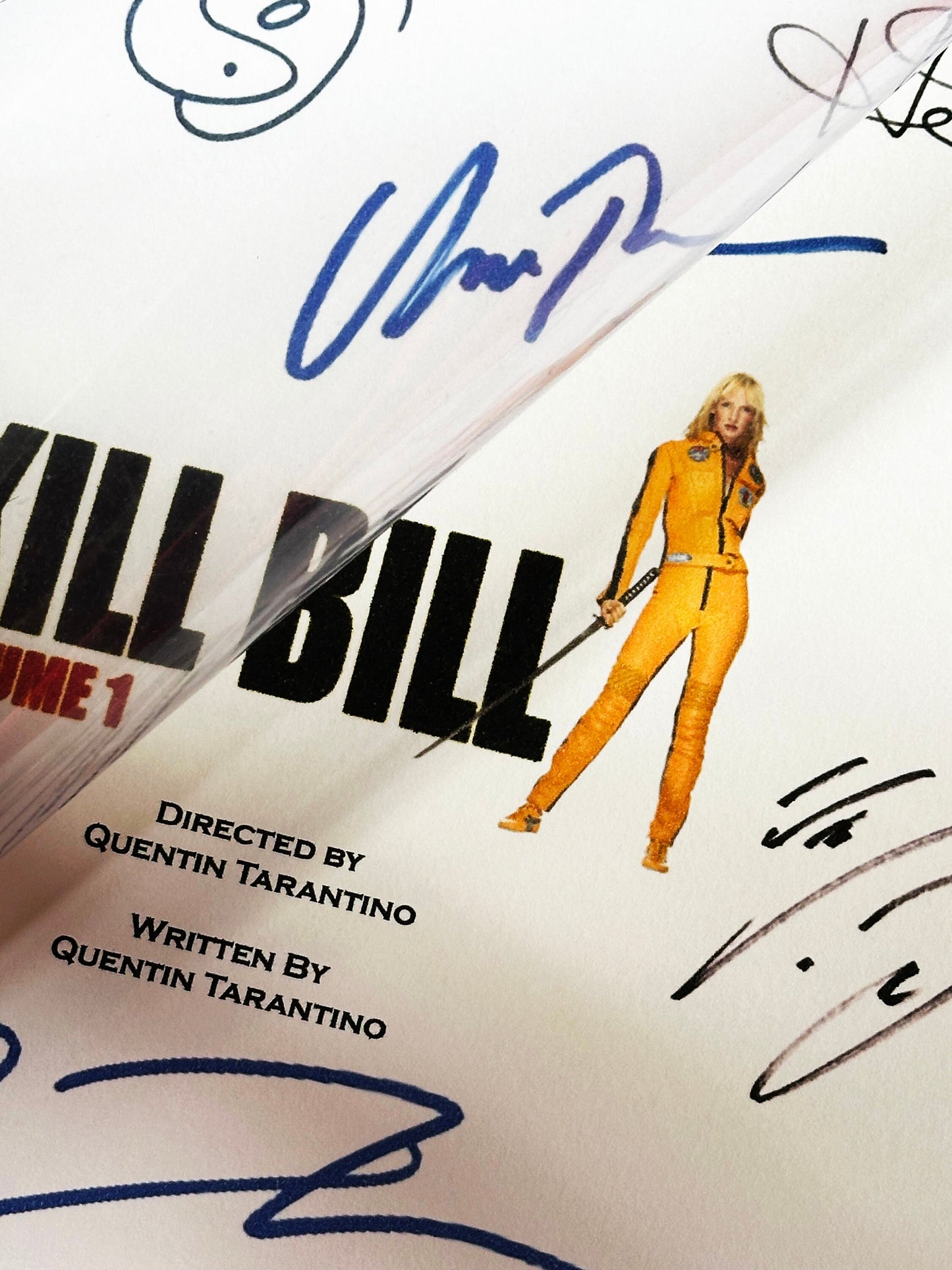 KILL BILL Signed Movie Script, Birthday Gift, Movie Gift, Film, Screenplay, Tarantino, Thurman