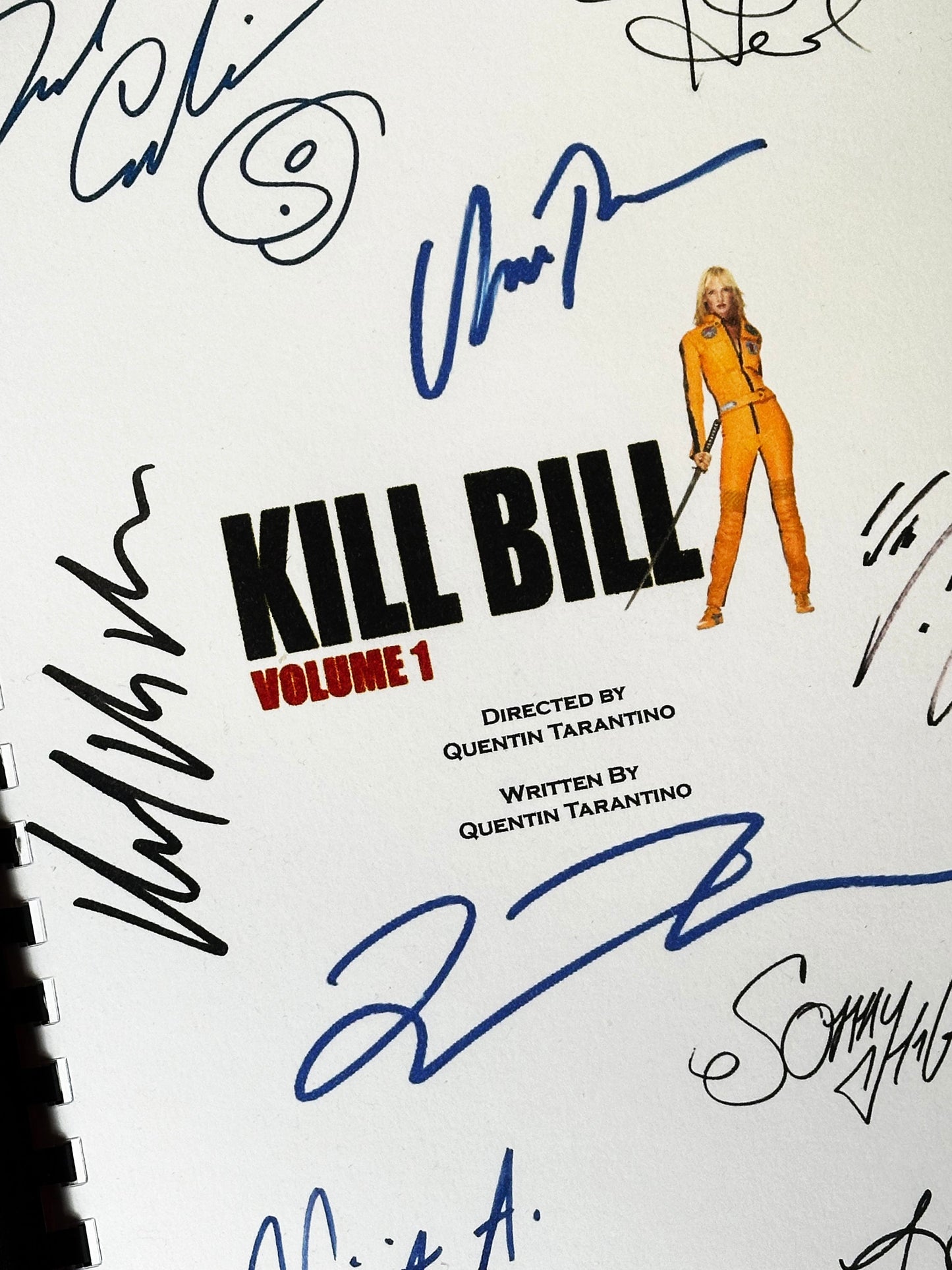 KILL BILL Signed Movie Script, Birthday Gift, Movie Gift, Film, Screenplay, Tarantino, Thurman