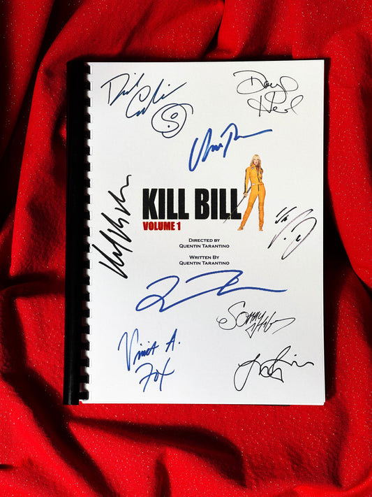 KILL BILL Signed Movie Script, Birthday Gift, Movie Gift, Film, Screenplay, Tarantino, Thurman