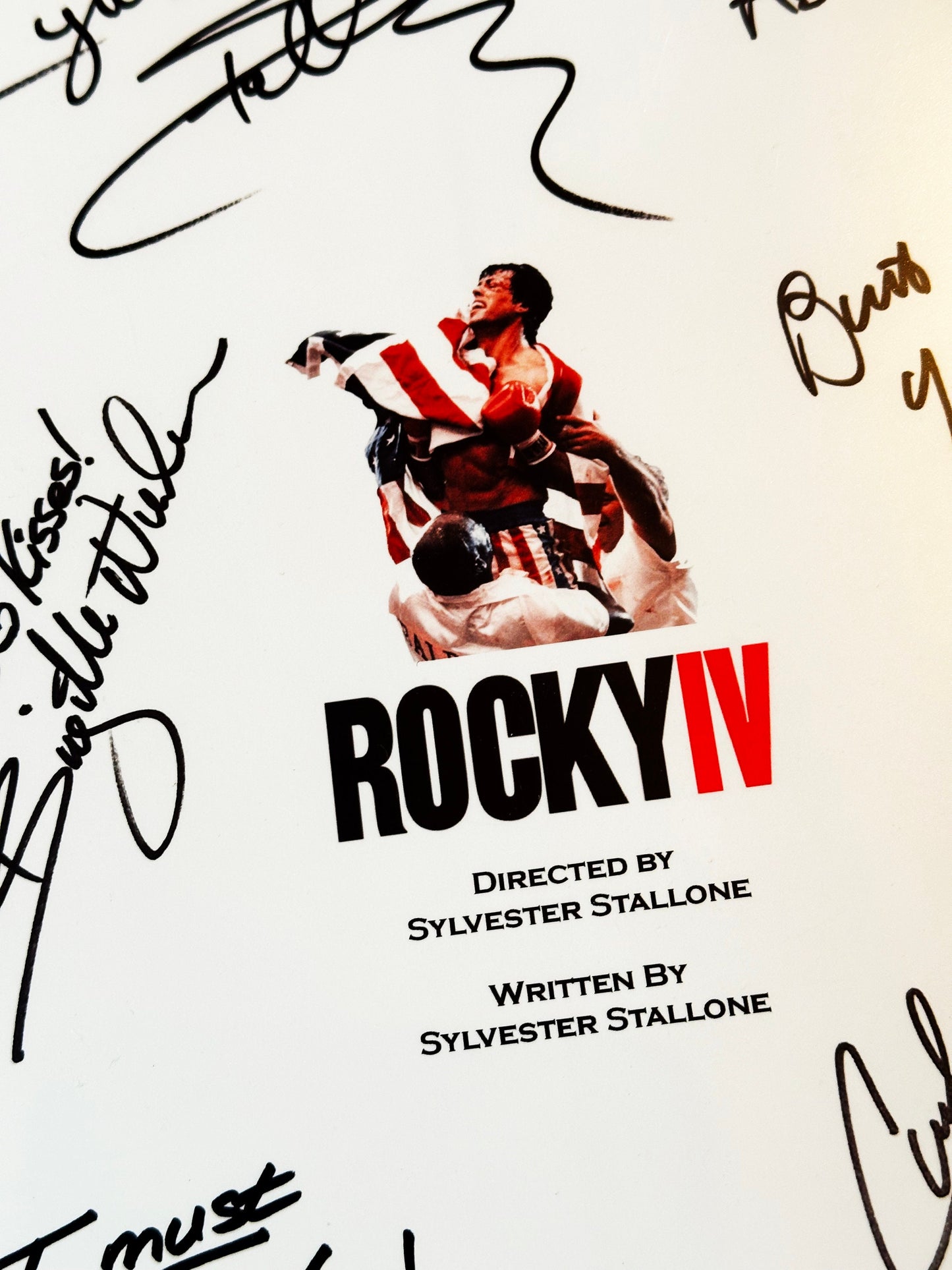 ROCKY IV TRANSCRIPT Signed Movie Transcript, Please Note !! This is a Transcript Only ... Please Read Description.