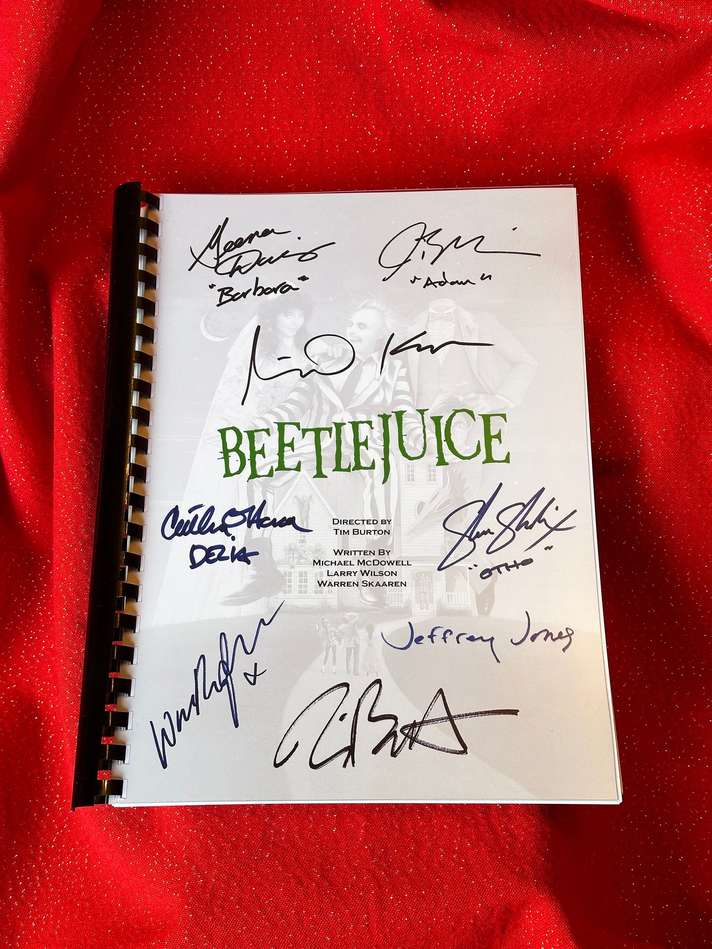 BEETLEJUICE Signed Movie Script, Birthday Gift, Movie Gift, Film, Screenplay, Cinema