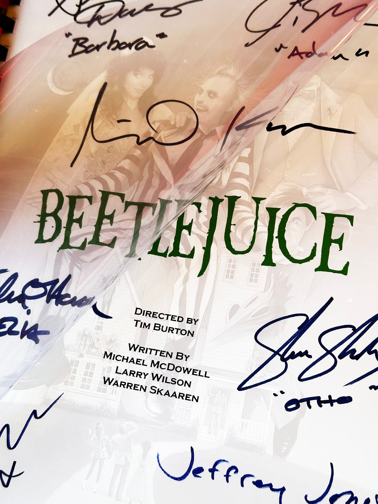 BEETLEJUICE Signed Movie Script, Birthday Gift, Movie Gift, Film, Screenplay, Cinema