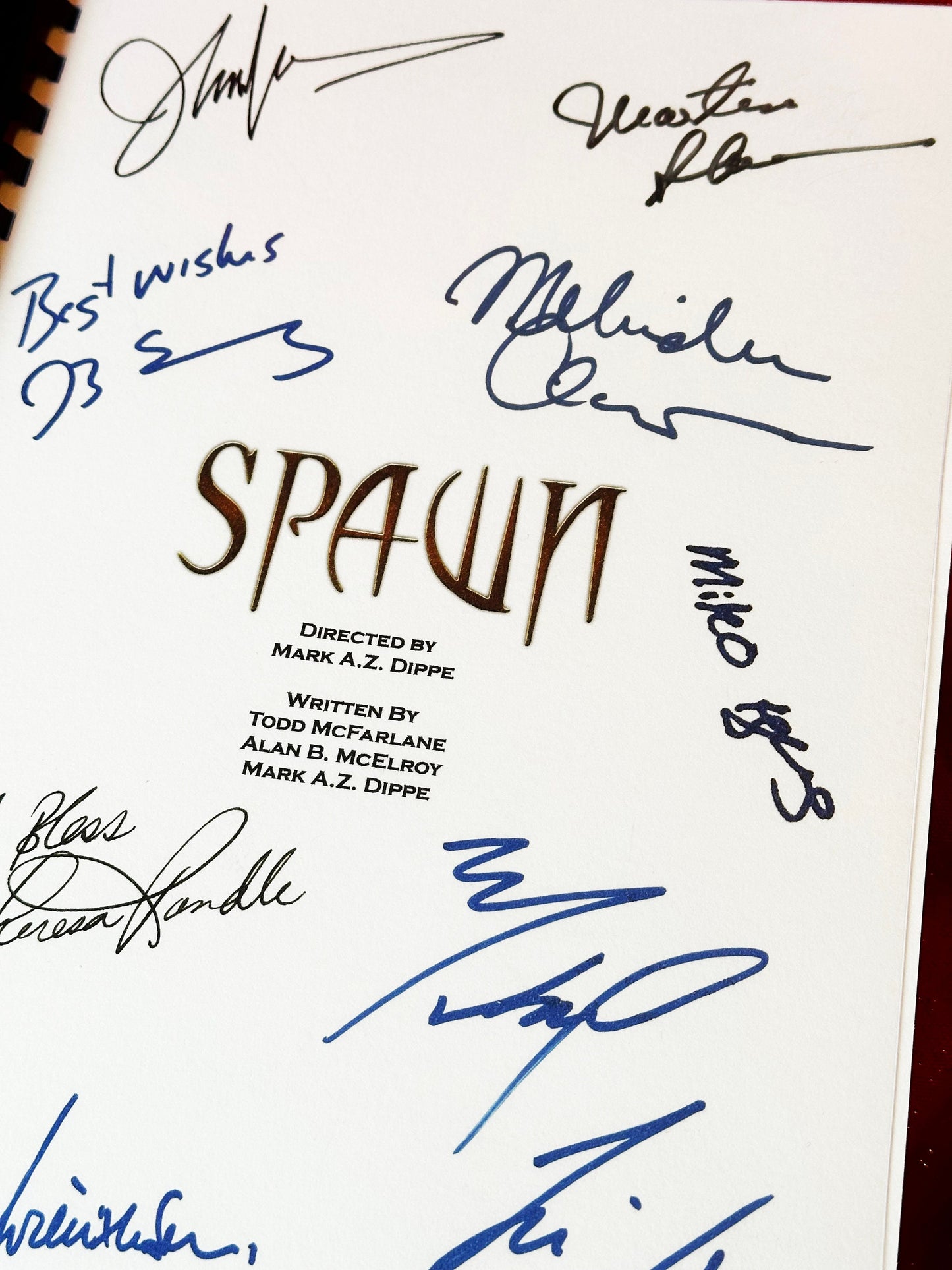 SPAWN Signed Movie Script, Present, Birthday Gift, Movie Gift, Film Script, Film Present, Movies, Cinema,