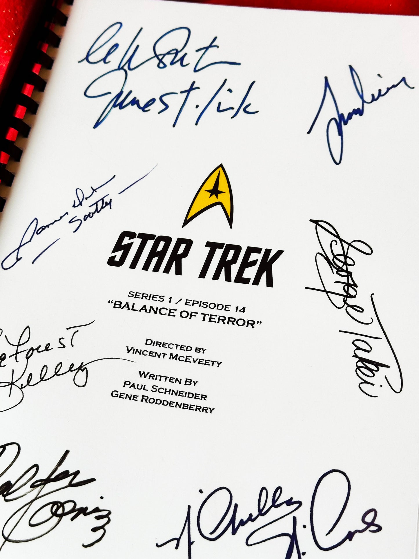 STAR TREK TV Series Signed Script, Birthday Gift, Movie Gift, Film, Screenplay, Present, Cinema, Kirk, Spock, Reprint