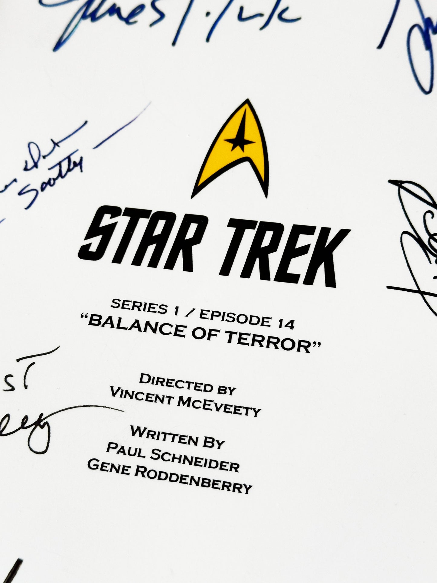 STAR TREK TV Series Signed Script, Birthday Gift, Movie Gift, Film, Screenplay, Present, Cinema, Kirk, Spock, Reprint