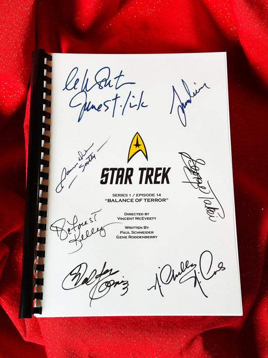 STAR TREK TV Series Signed Script, Birthday Gift, Movie Gift, Film, Screenplay, Present, Cinema, Kirk, Spock, Reprint